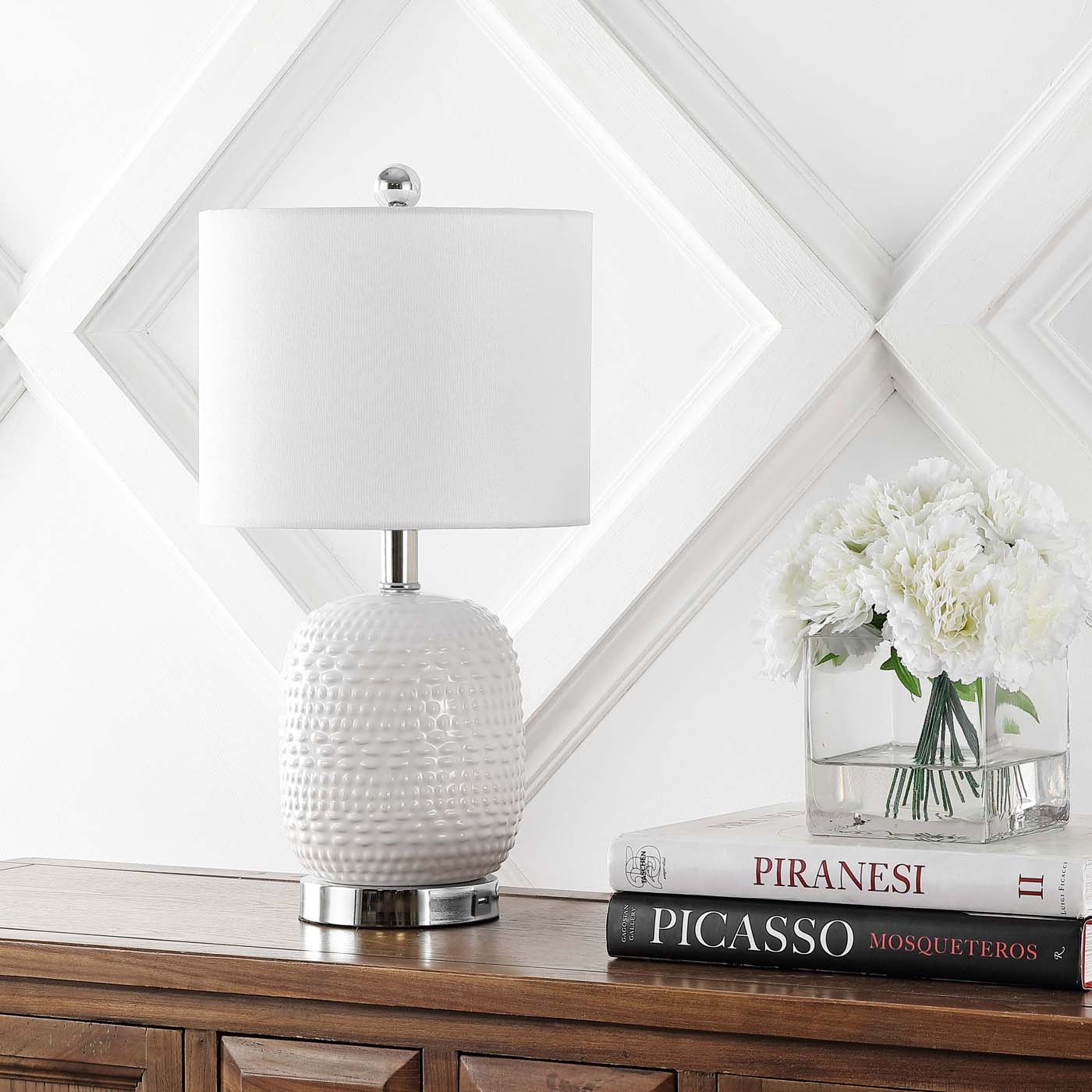 Safavieh Tucana Table Lamp with USB , TBL4099 - White
