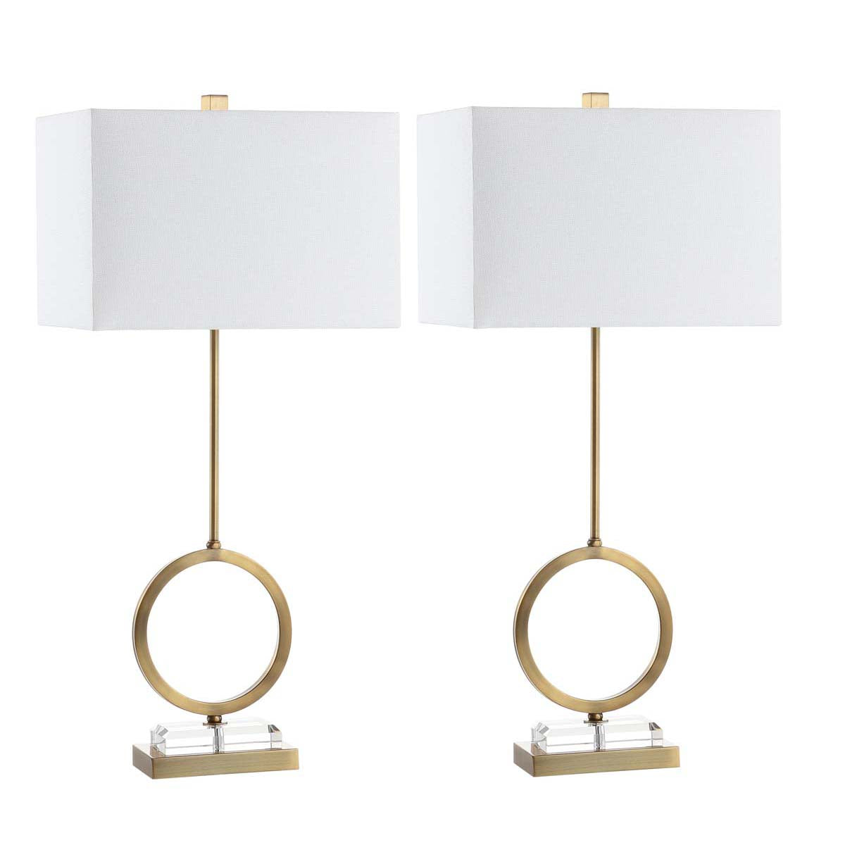 Clear/Brass Gold (Set of 2) - Clear/Brass Gold (Set of 2)
