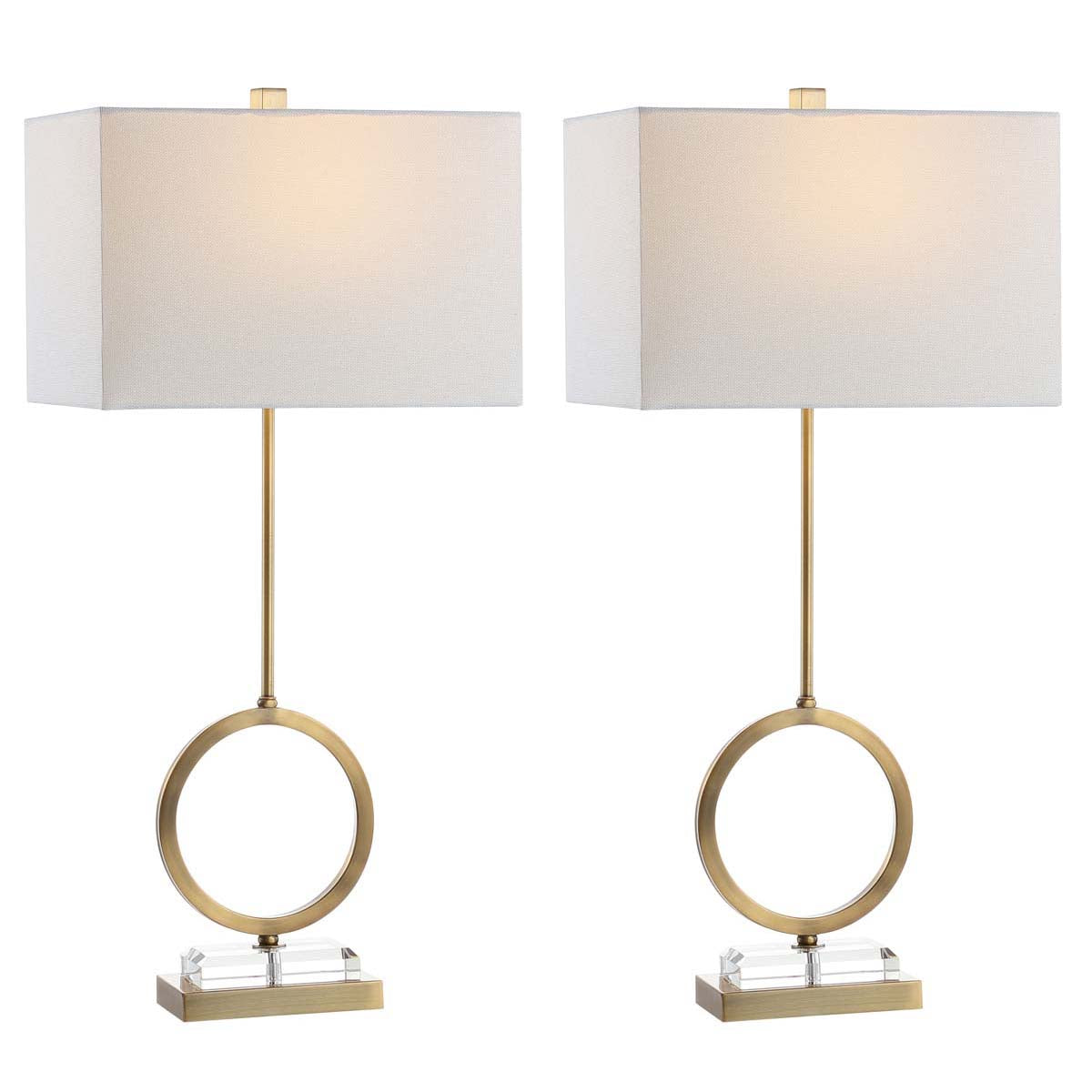 Clear/Brass Gold (Set of 2) - Clear/Brass Gold (Set of 2)
