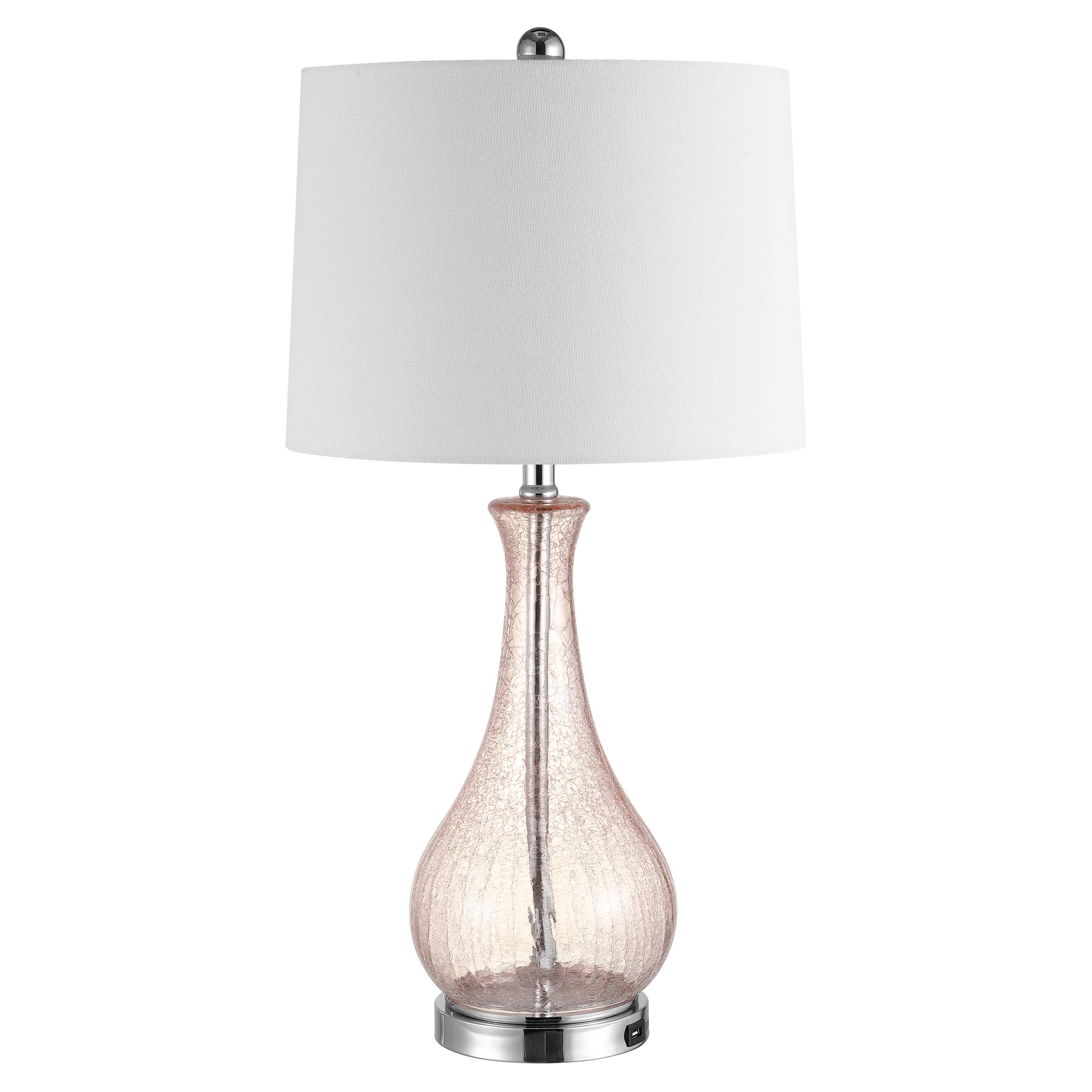 Safavieh Finnley Table Lamp/USB , TBL4206 - Blush