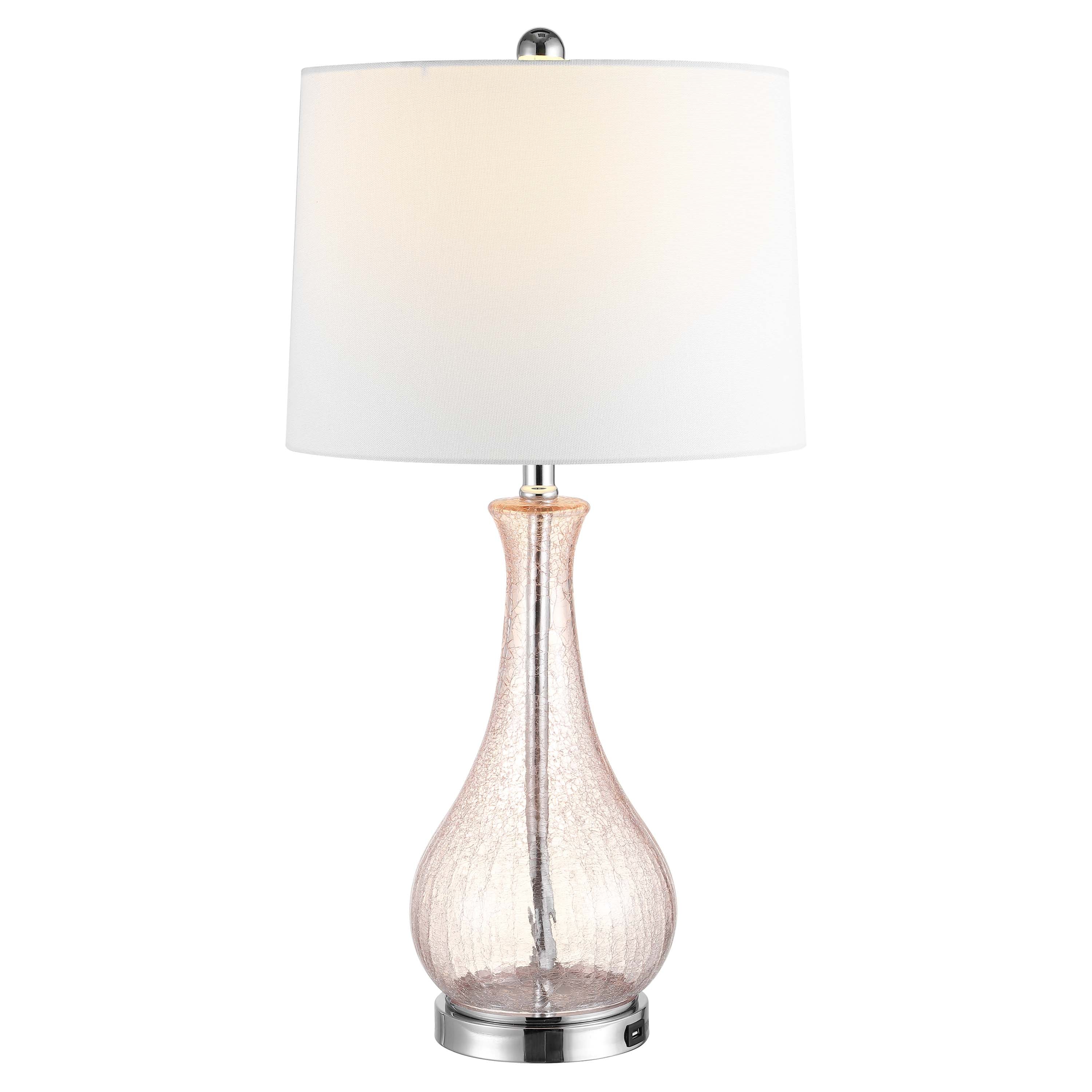 Safavieh Finnley Table Lamp/USB , TBL4206 - Blush