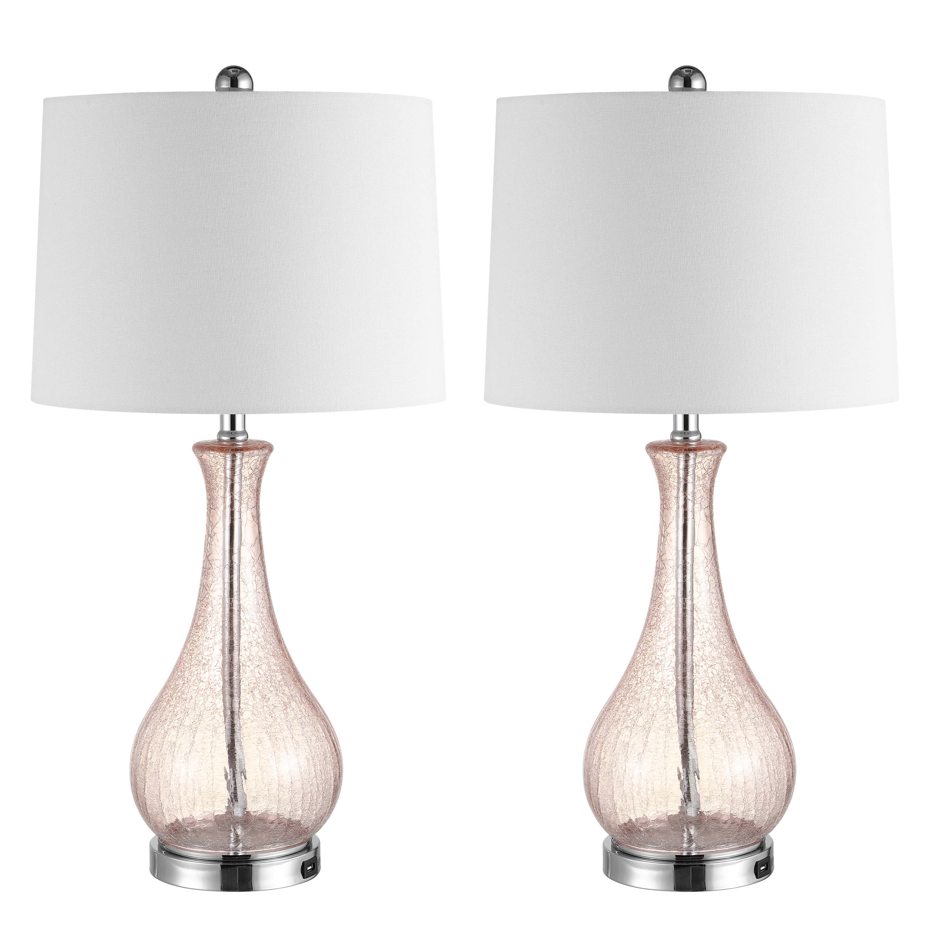 Safavieh Finnley Table Lamp/USB , TBL4206 - Blush