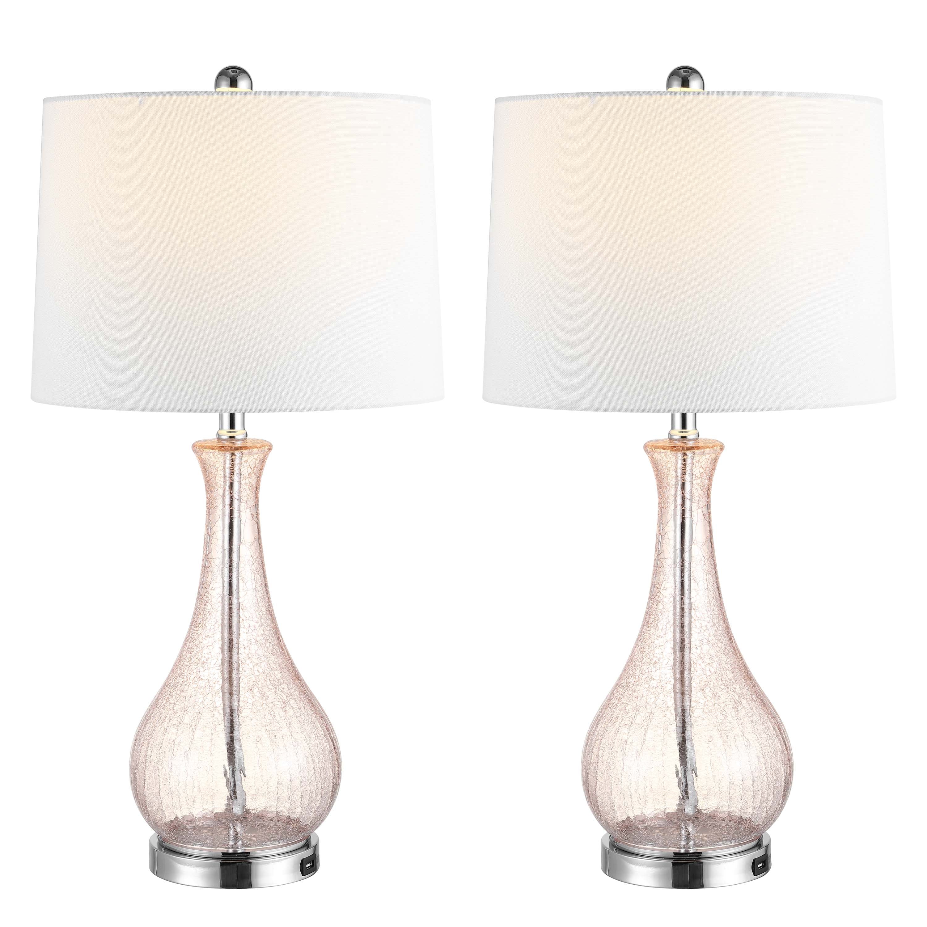 Safavieh Finnley Table Lamp/USB , TBL4206 - Blush