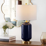 Safavieh Amaia Glass Table Lamp , TBL4285 - Navy