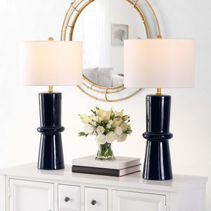 Safavieh Ellaria Glass Table Lamp (Set of 2), TBL4300