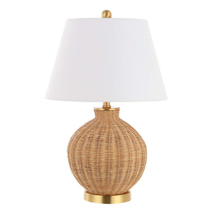 Safavieh Nobuo, 23 Inch, Rattan/Iron Table Lamp , TBL4466