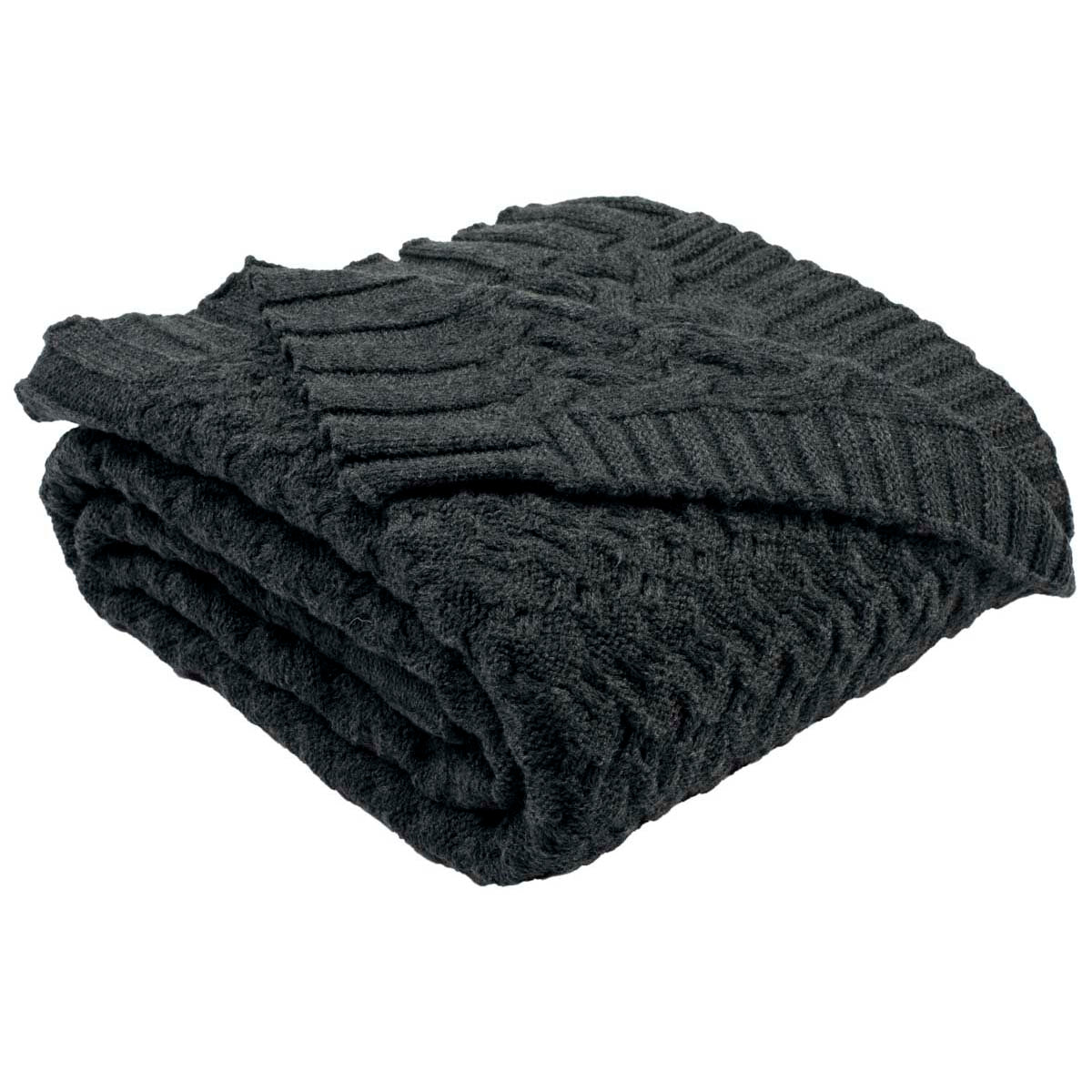 Safavieh Affinity Knit Throw, THR194 - Dark Grey