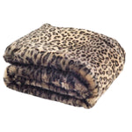 Safavieh Faux Black Leopard Throw, THR722 - Leopard
