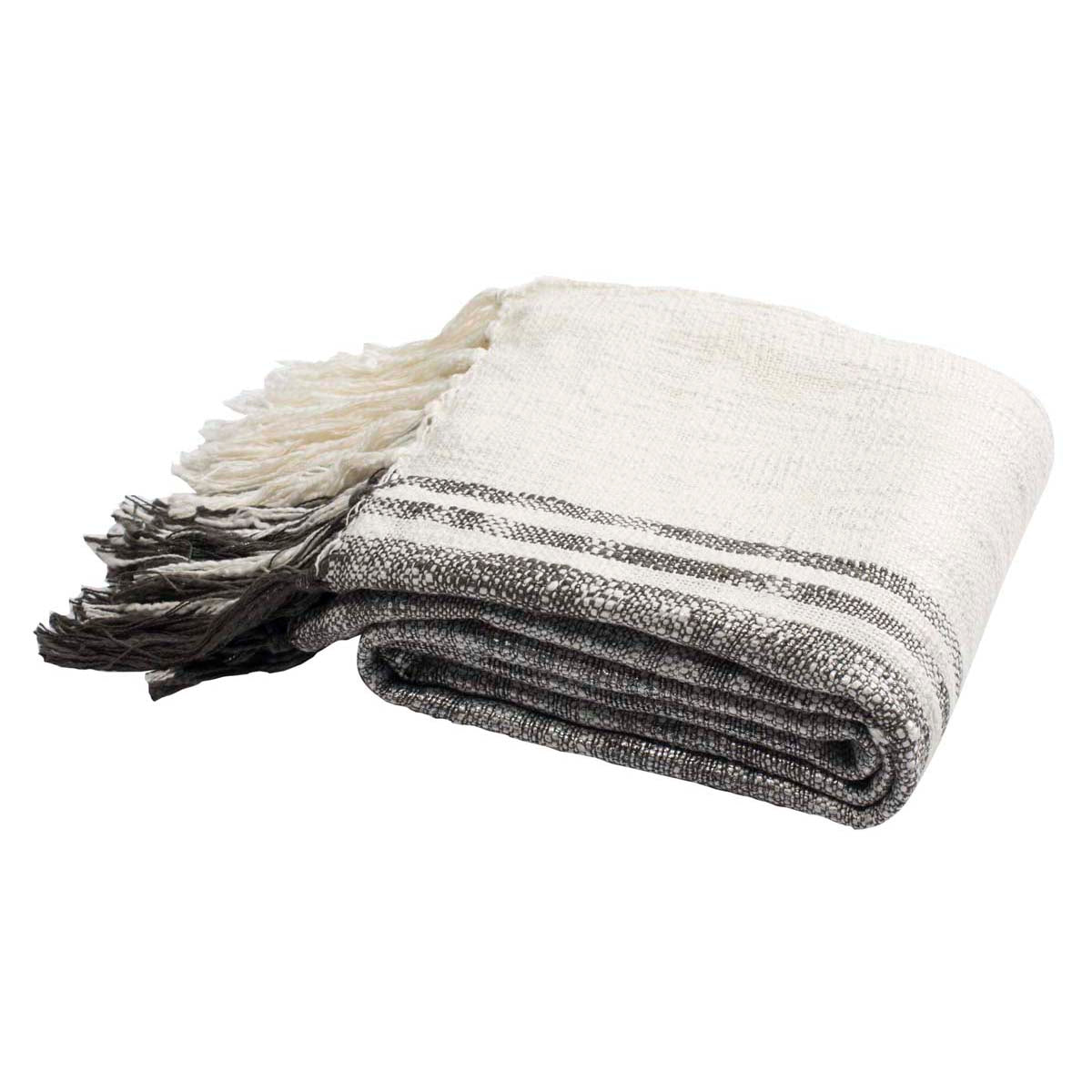 Safavieh Alita Metallic Throw, THR852 - White/Grey/Silver