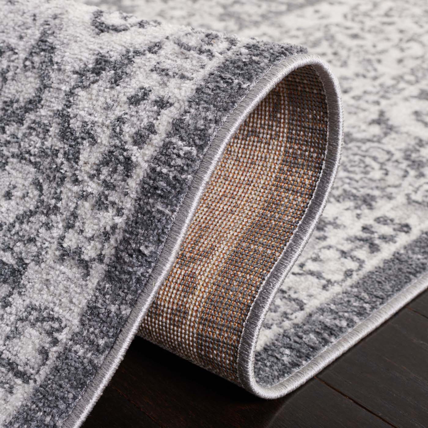 Safavie Toscana 652 Rug, TOS652 - Ivory / Dark Grey