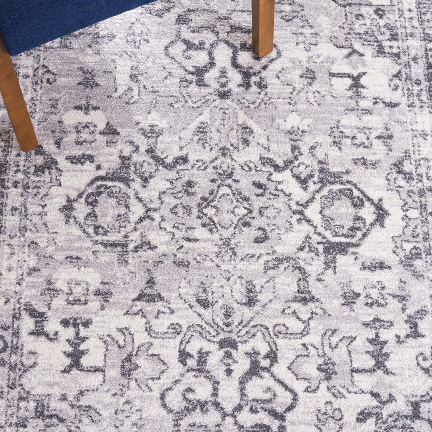 Safavie Toscana 654 Rug, TOS654 - Ivory / Grey