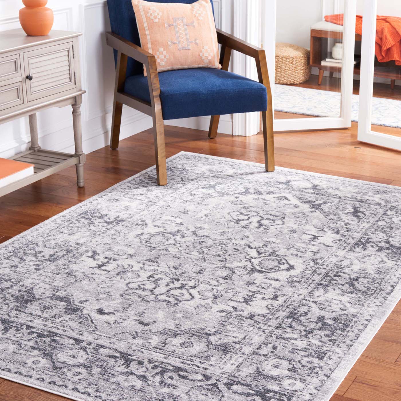 Safavie Toscana 654 Rug, TOS654 - Ivory / Grey