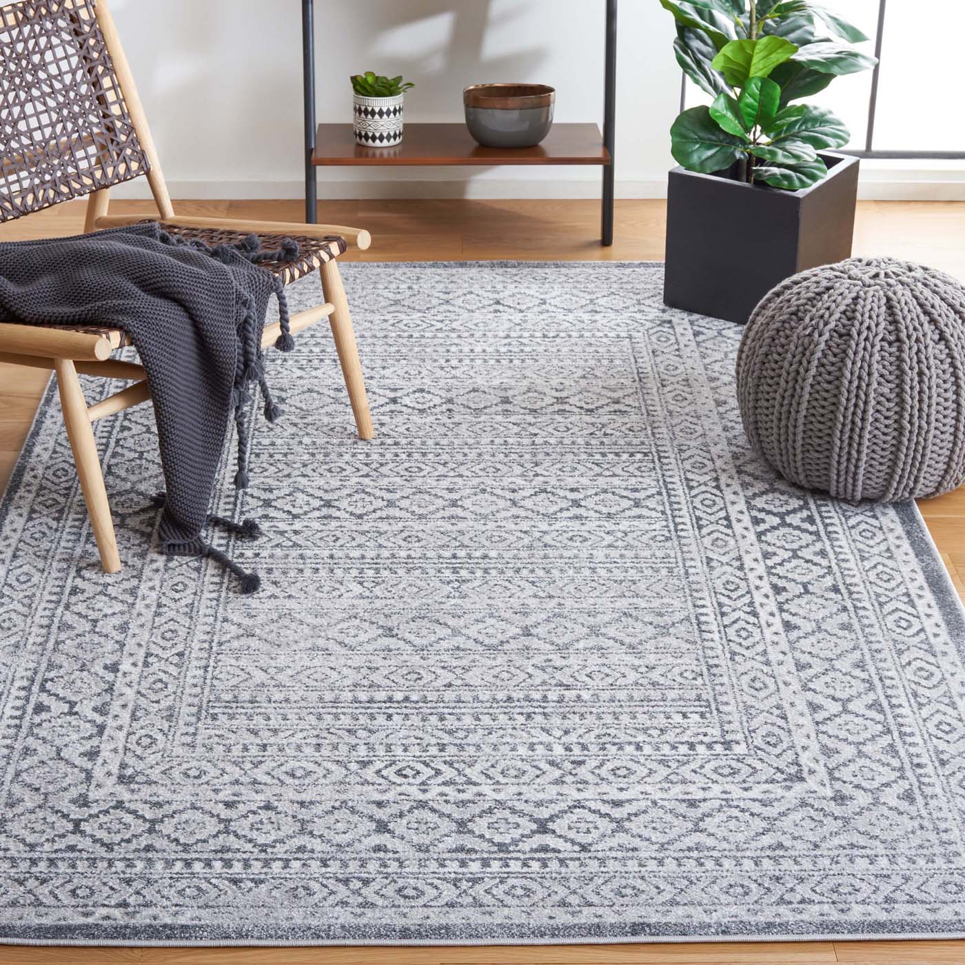Safavie Toscana 658 Rug, TOS658 - Grey / Ivory