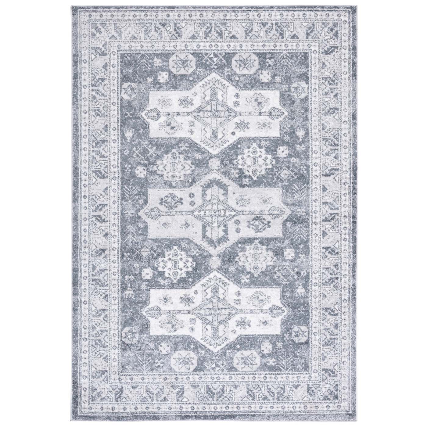 Safavie Toscana 660 Rug, TOS660 - Grey / Dark Grey