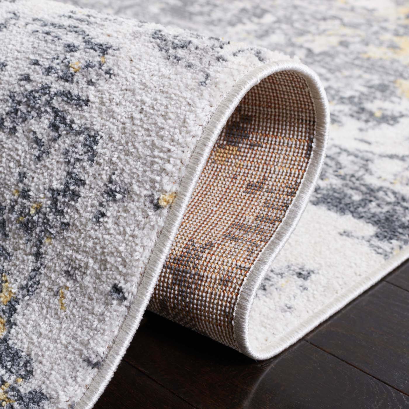 Safavie Toscana 674 Rug, TOS674 - Ivory / Dark Grey