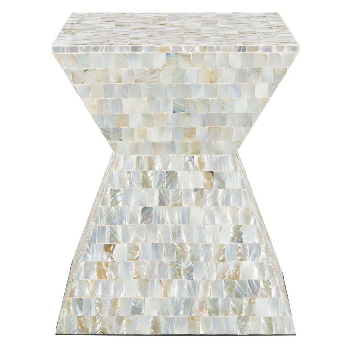Safavieh Aquamarine Square Mosaic Stool , TRB1006 - Multi / Blue