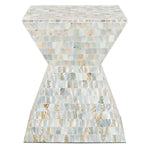 Safavieh Aquamarine Square Mosaic Stool , TRB1006 - Multi / Blue