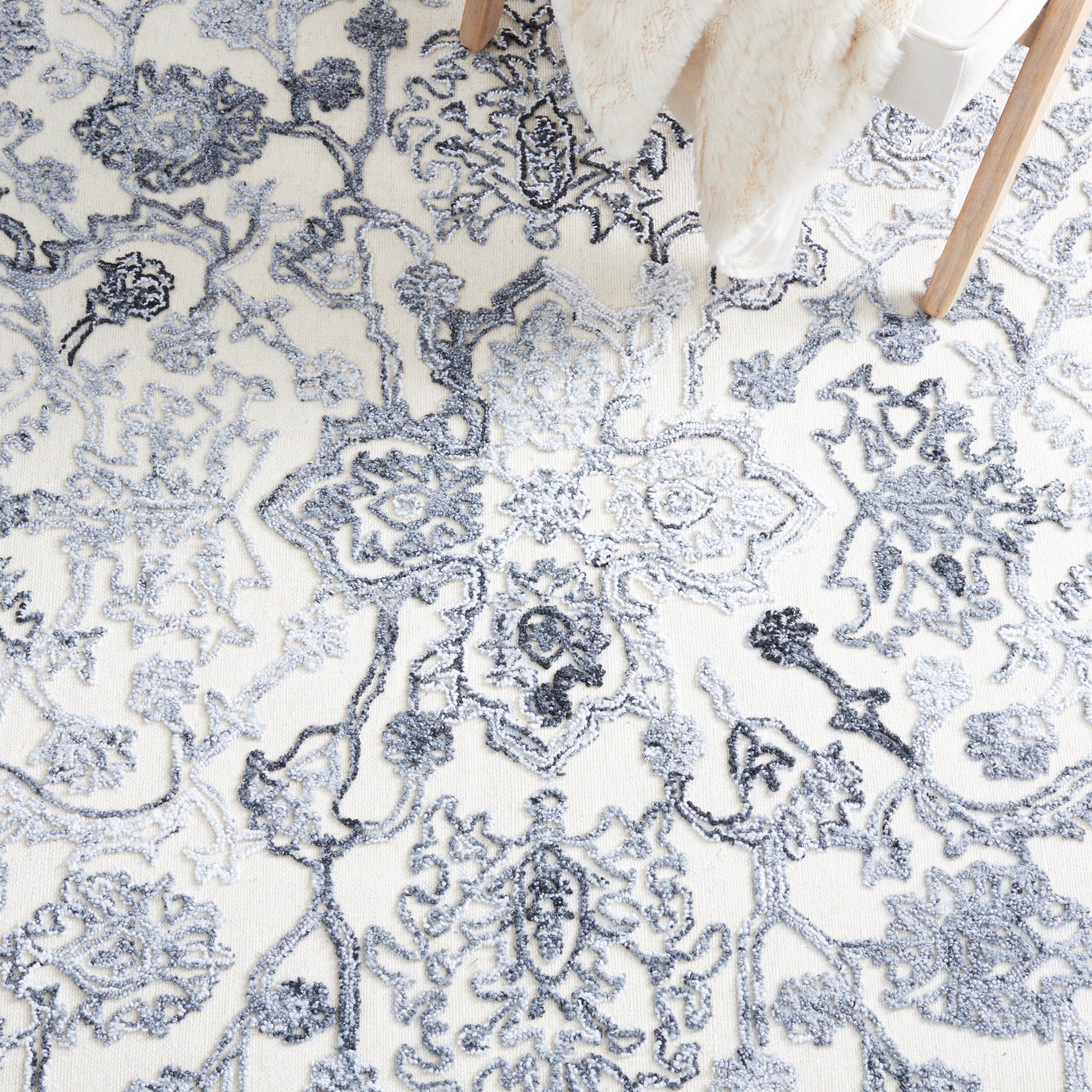 Safavieh Trace 303 Rug, TRC303 - Grey / Ivory