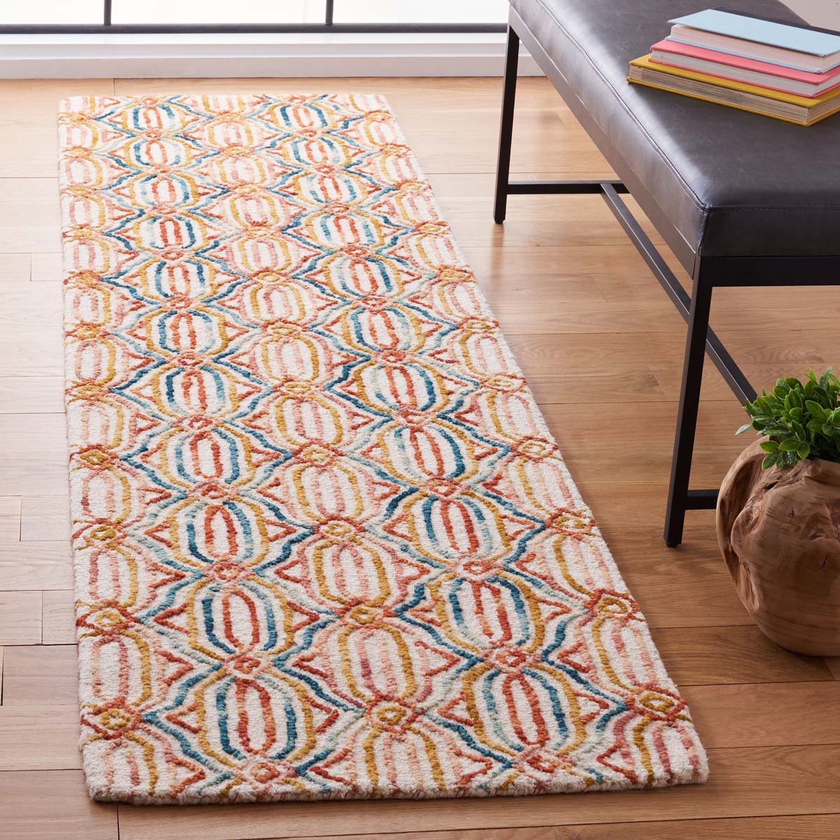 Safavieh Trace 511 Rug, TRC511 - Ivory / Navy