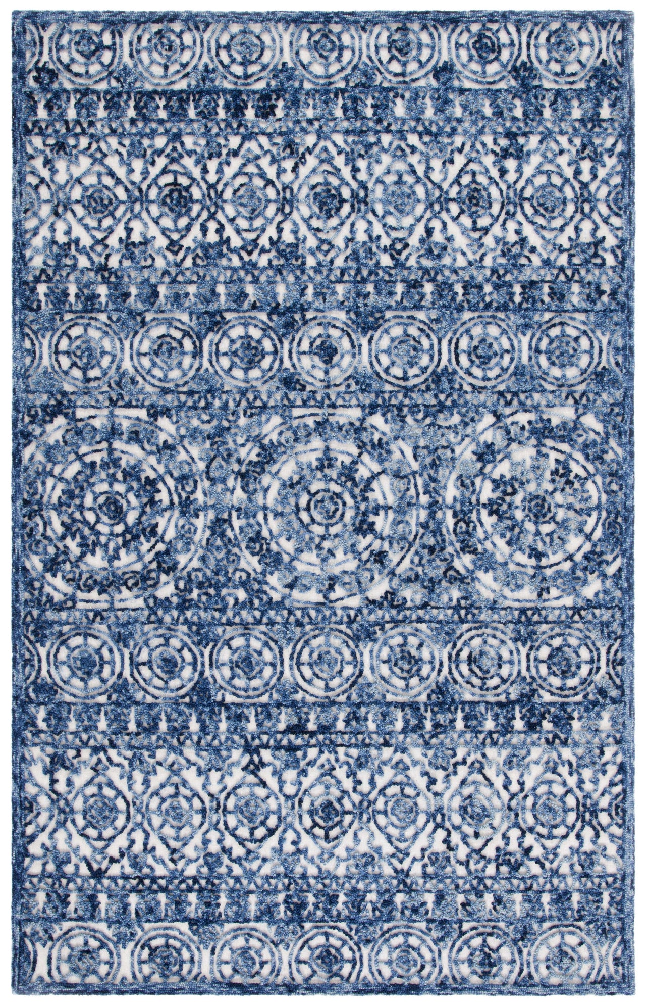 Safavieh Trace 701 Rug, TRC701 - Navy / Ivory