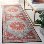 Safavieh Tucson 120 Rug, TSN120 - Aqua / Rust