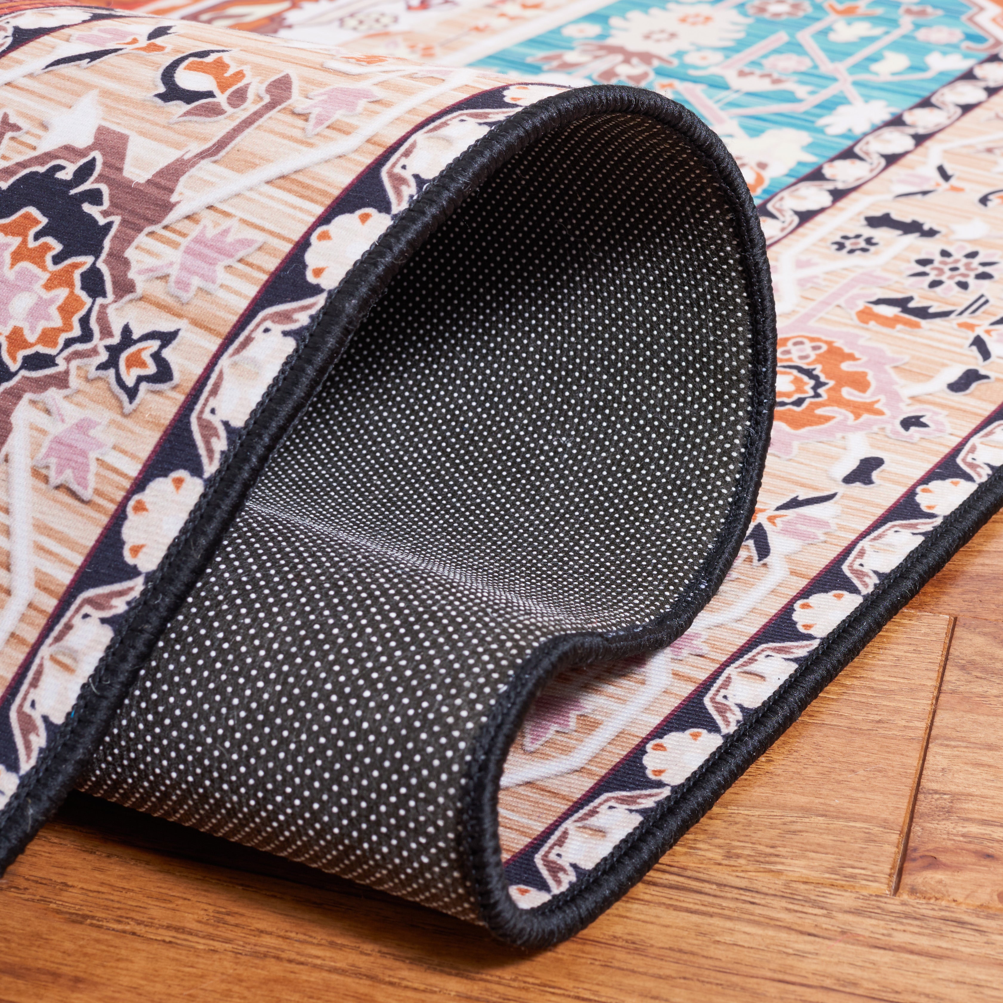 Safavieh Tucson 120 Rug, TSN120 - Aqua / Rust