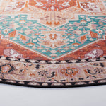 Safavieh Tucson 120 Rug, TSN120 - Aqua / Rust