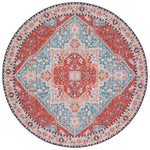 Safavieh Tucson 120 Rug, TSN120 - Aqua / Rust