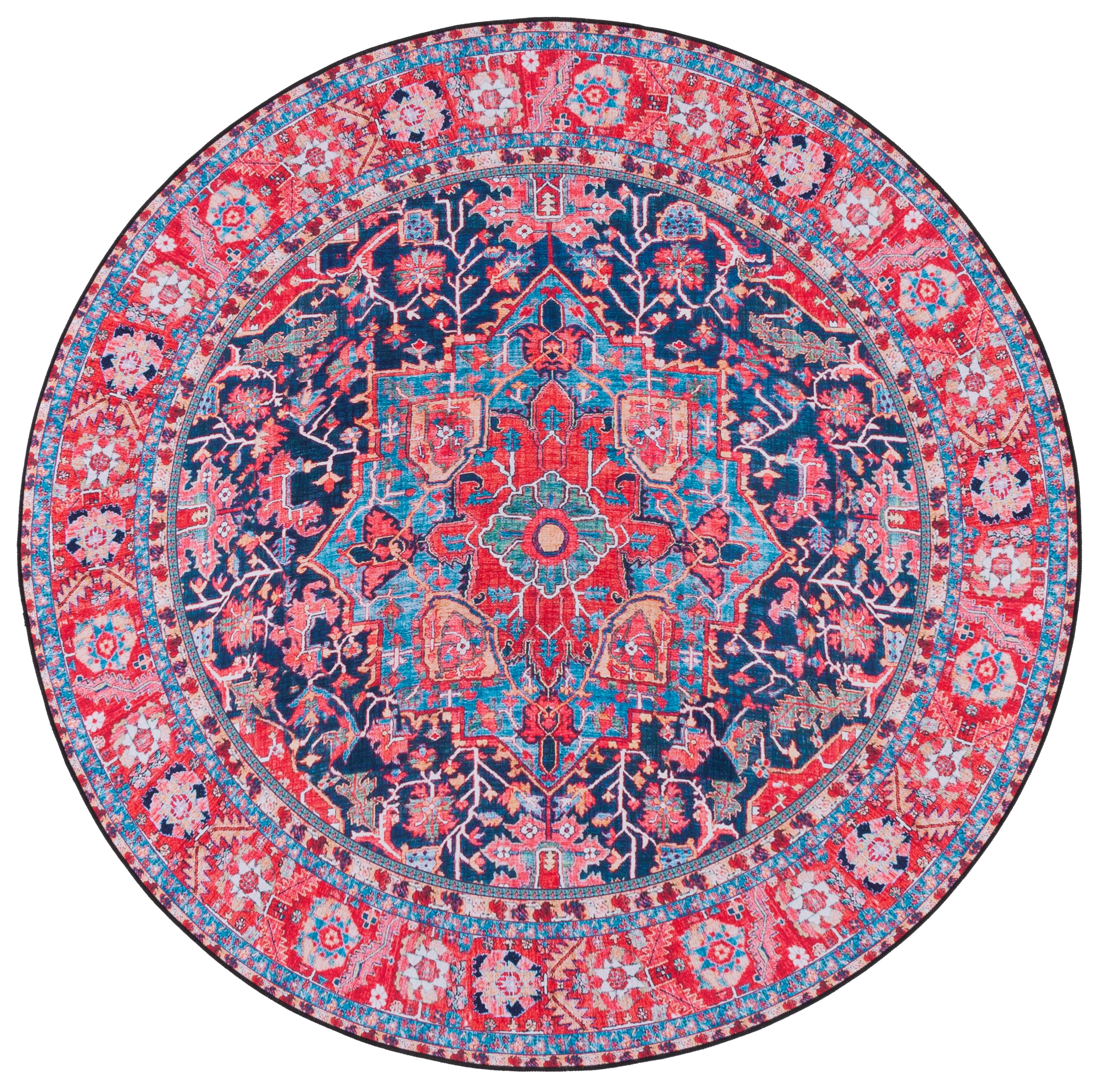 Safavieh Tucson 121 Rug, TSN121 - Navy / Red