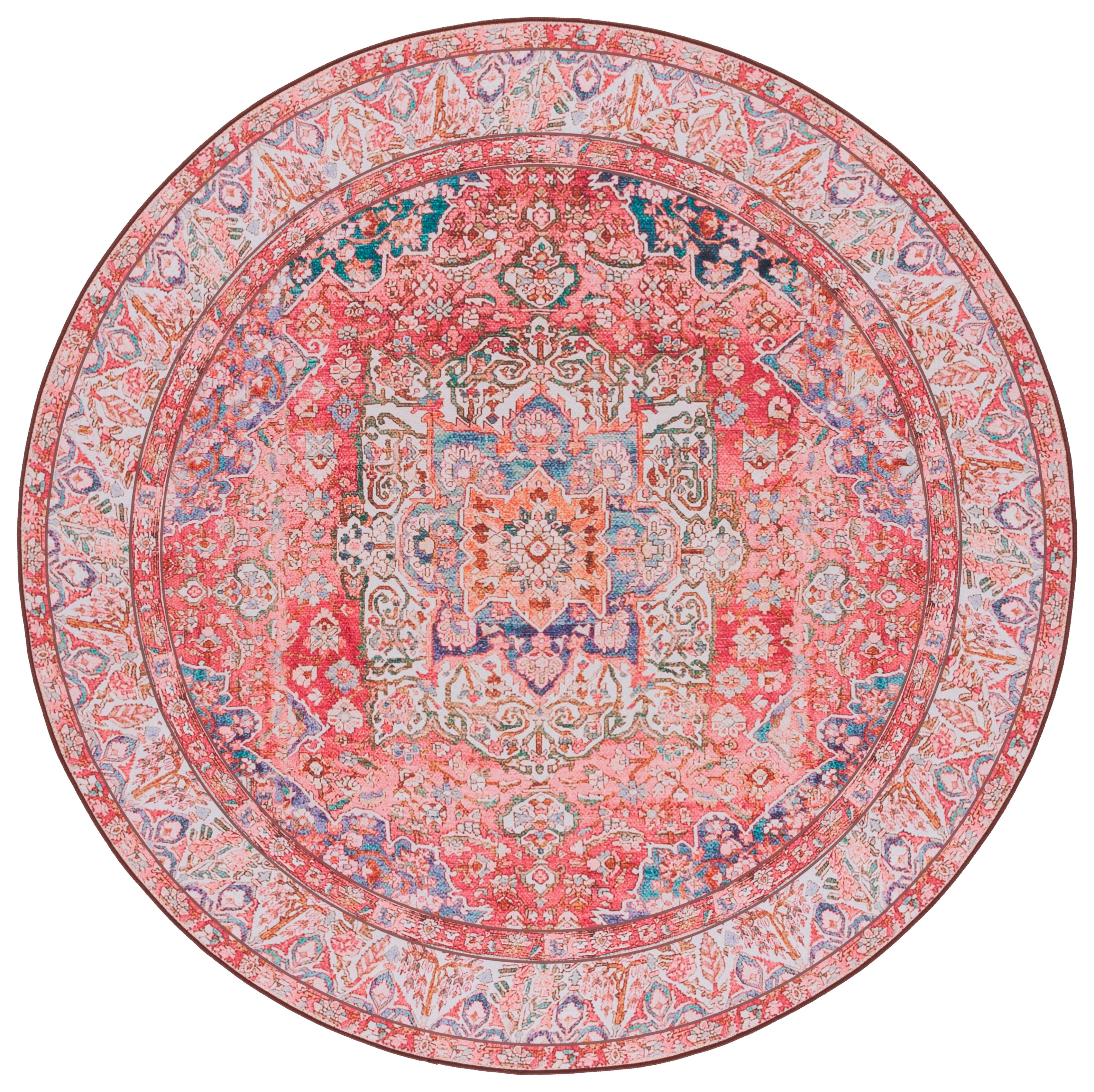 Safavieh Tucson 122 Rug, TSN122 - Rose / Beige