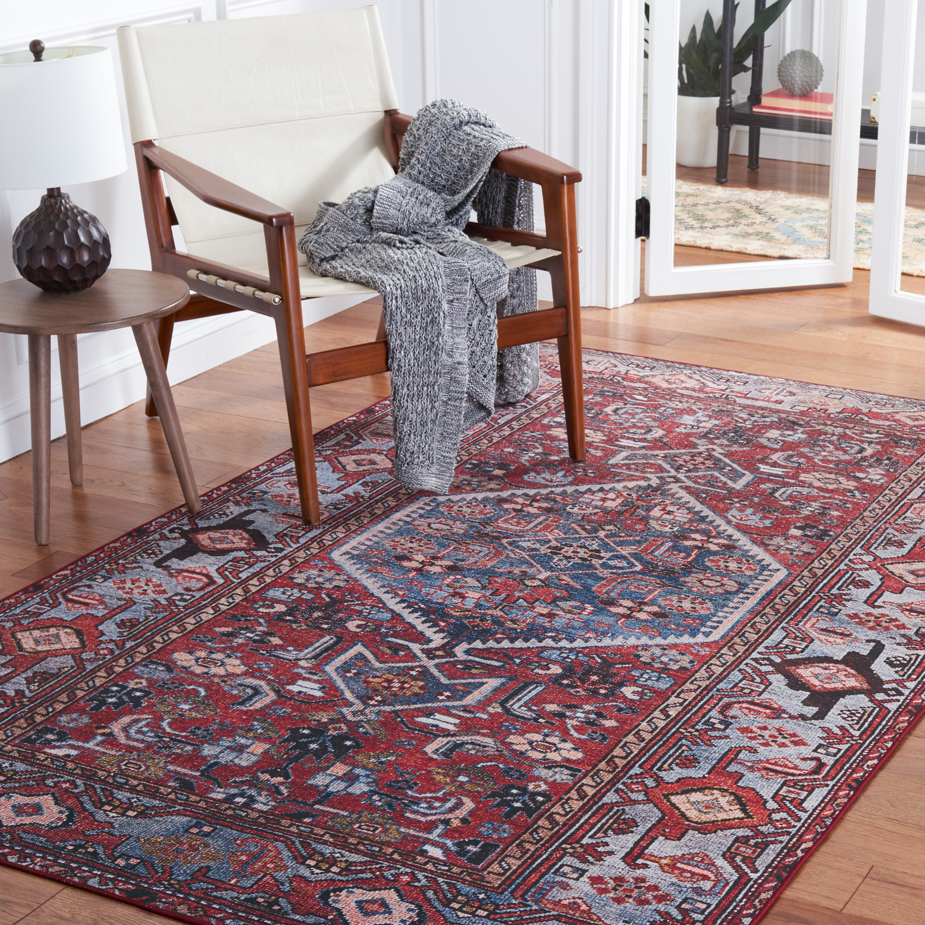 Safavieh Tucson 126 Rug, TSN126 - Rust / Blue