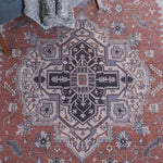 Safavieh Tucson 128 Rug, TSN128 - Rust / Navy