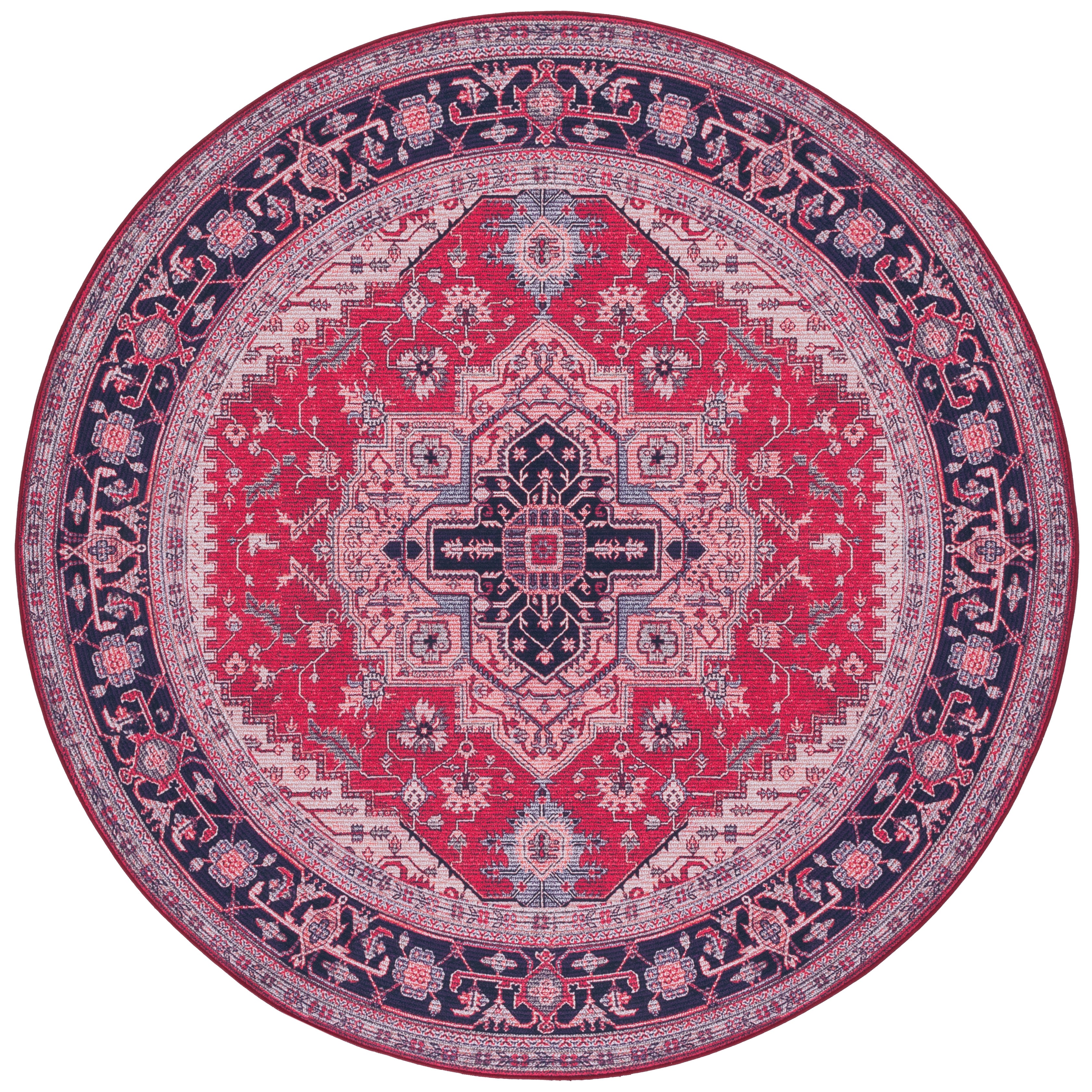 Safavieh Tucson 128 Rug, TSN128 - Red / Navy