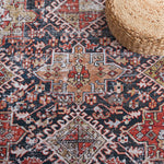 Safavieh Tucson 130 Rug, TSN130 - Navy / Rust