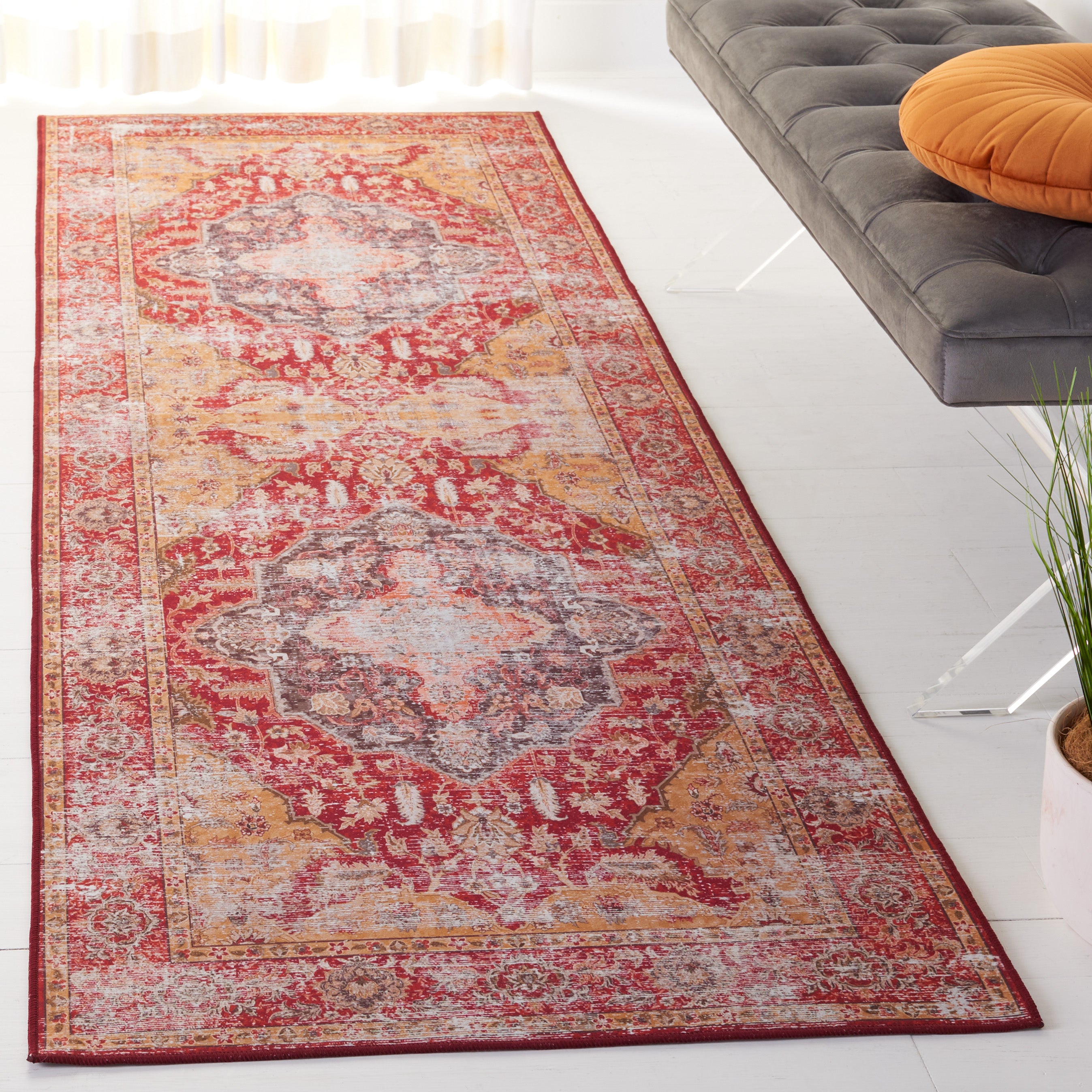 Safavieh Tucson 131 Rug, TSN131 - Rust / Gold
