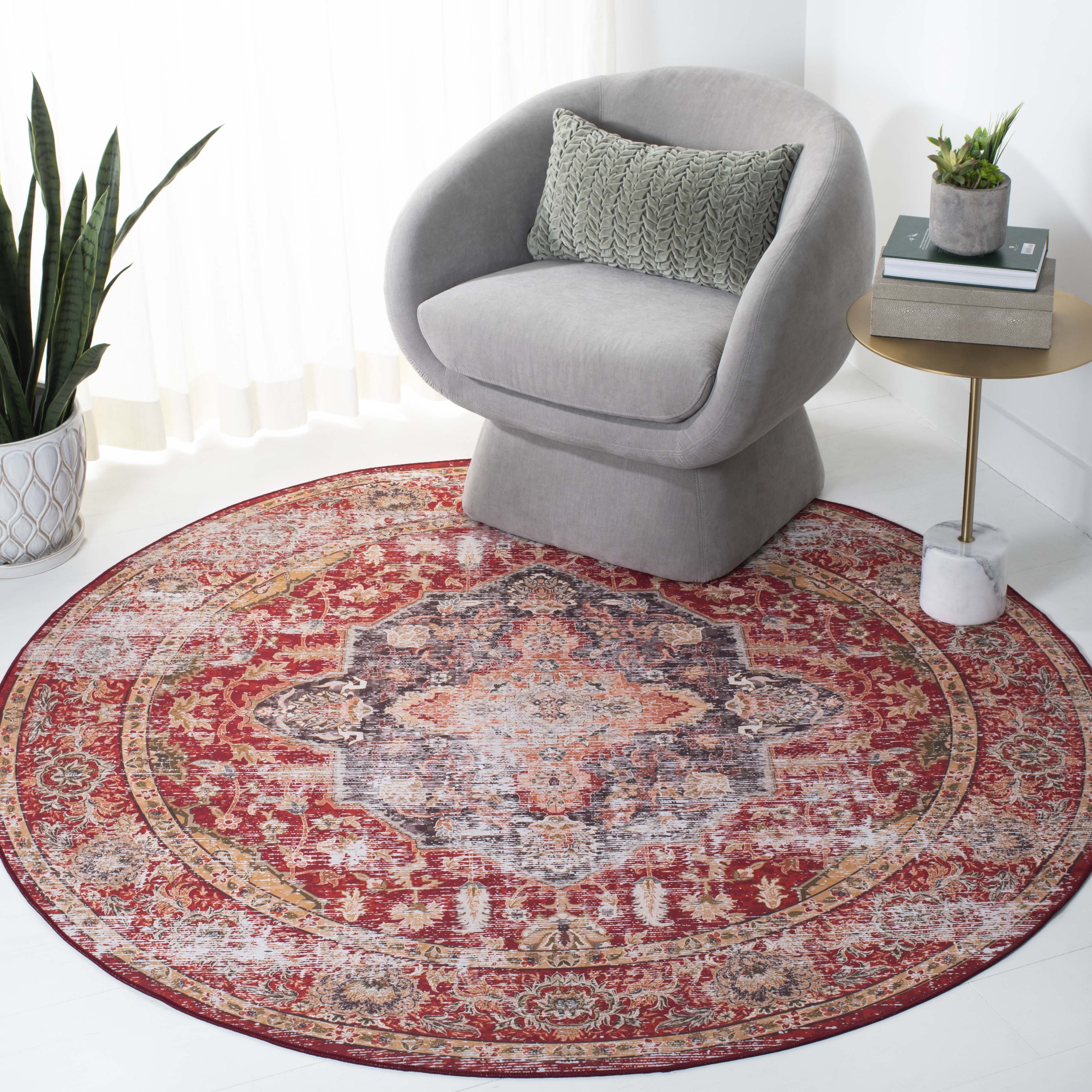 Safavieh Tucson 131 Rug, TSN131 - Rust / Gold