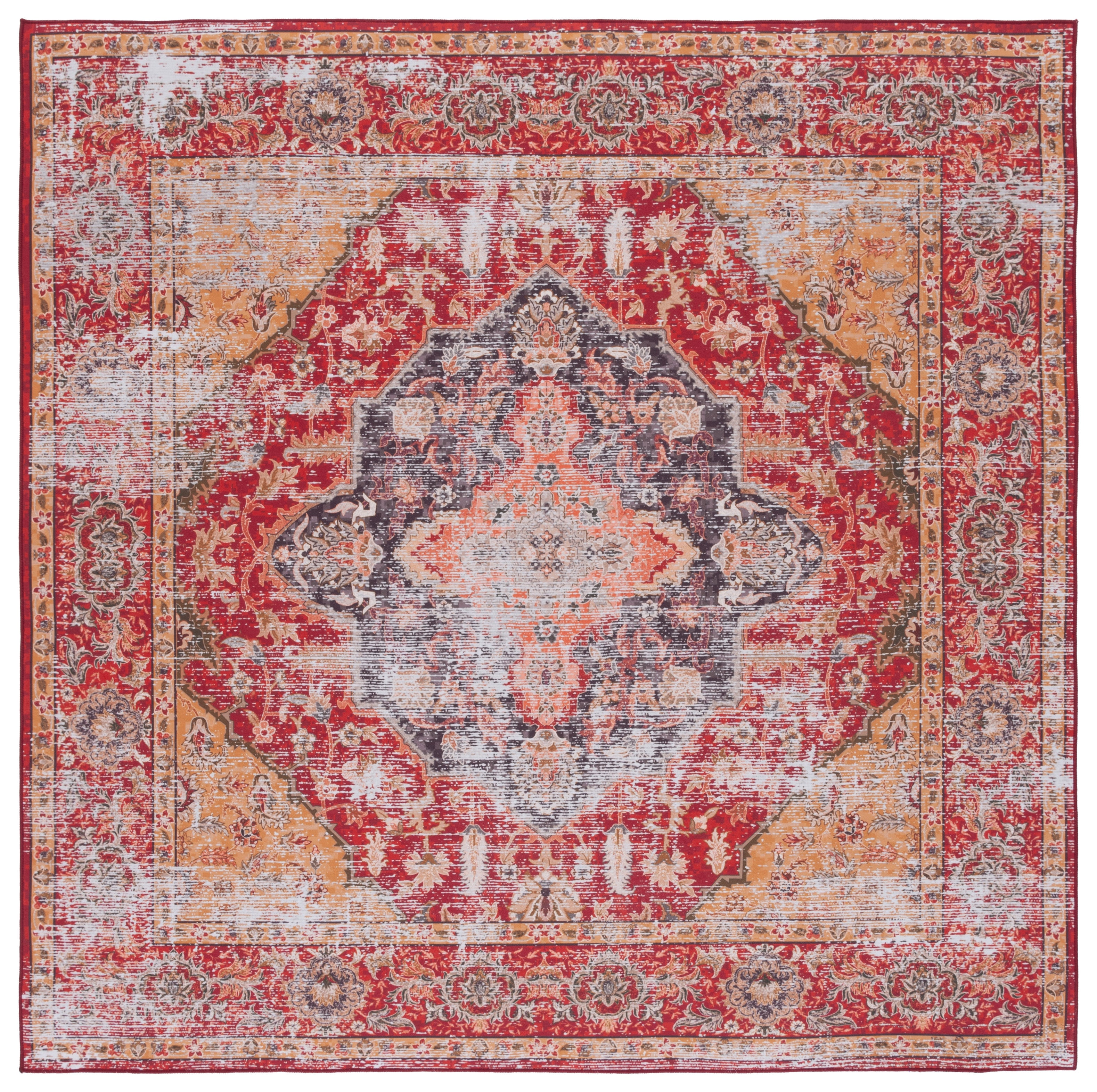Safavieh Tucson 131 Rug, TSN131 - Rust / Gold