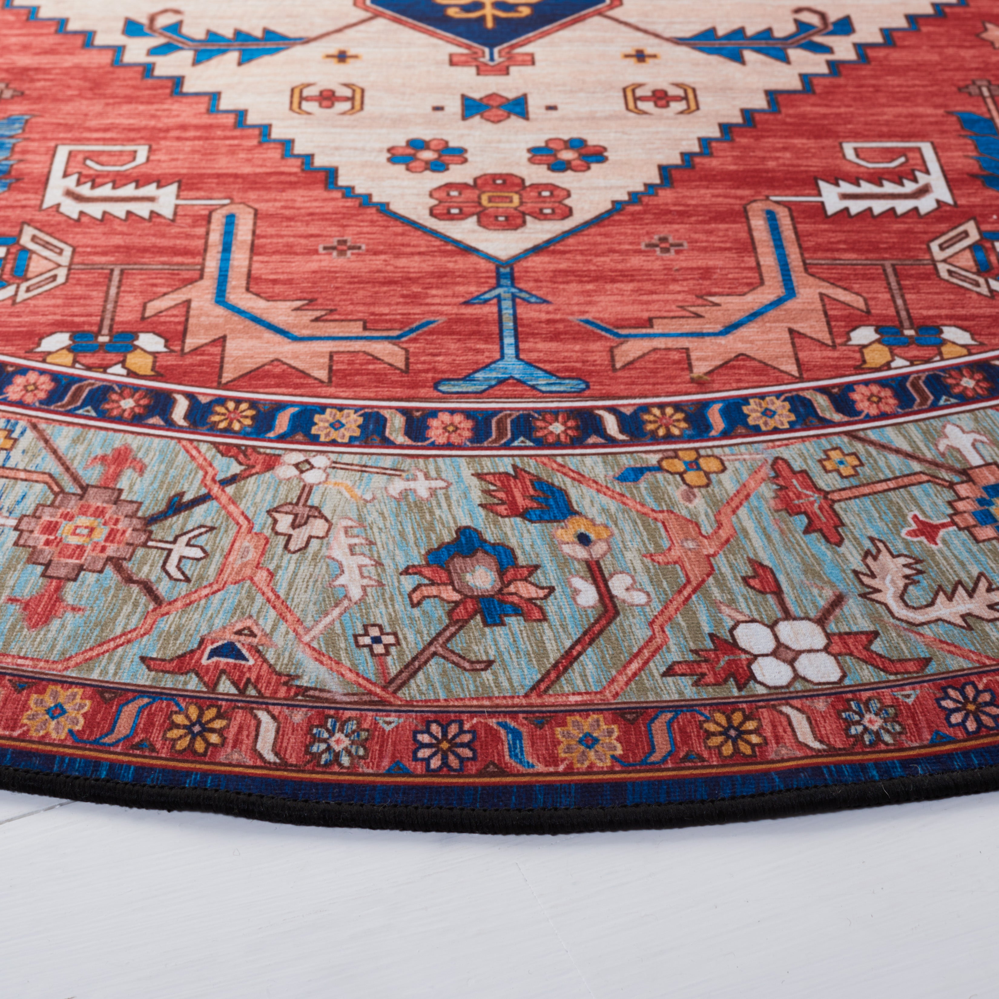Safavieh Tucson 133 Rug, TSN133 - Rust / Blue