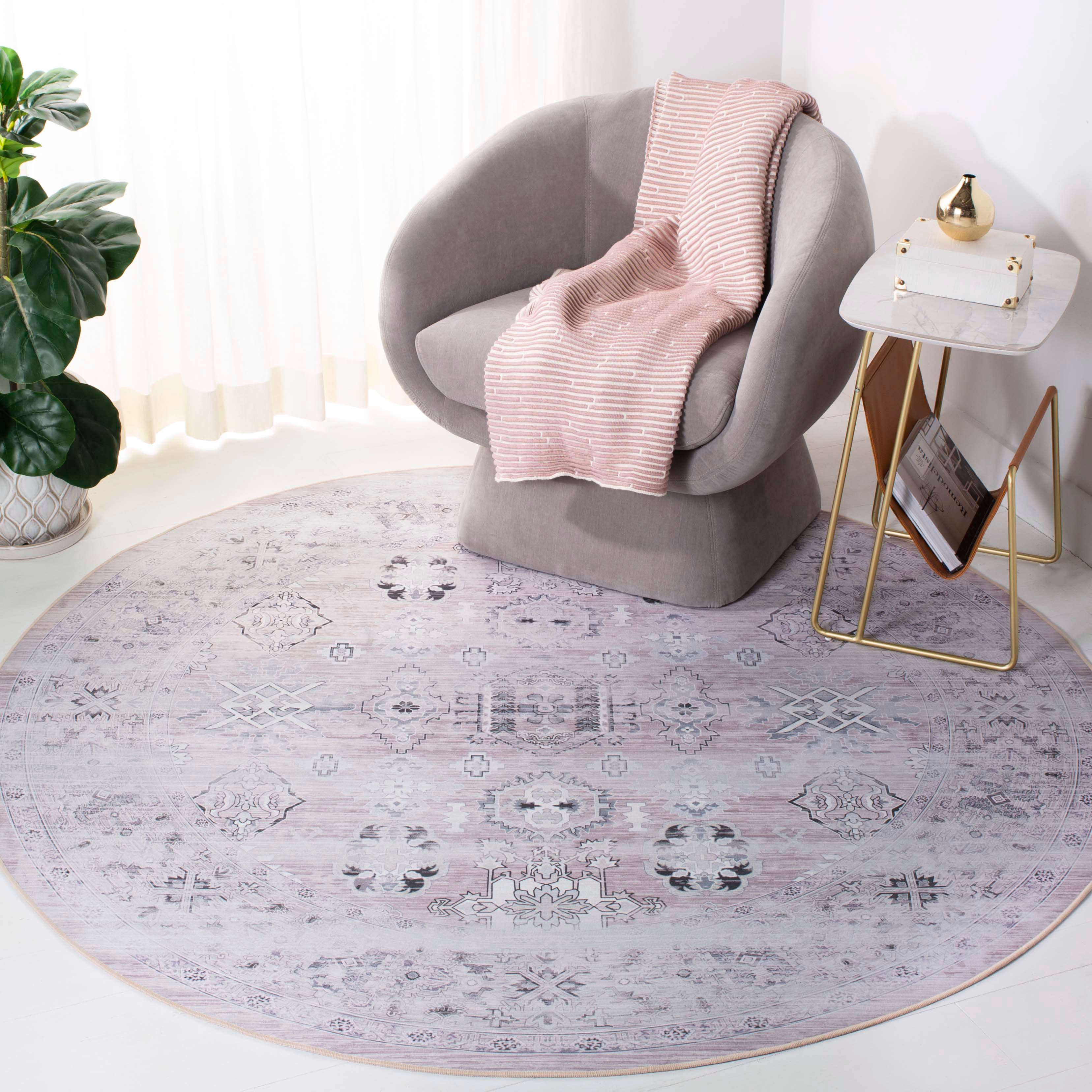 Safavieh Tucson 133 Rug, TSN133 - Pink / Beige