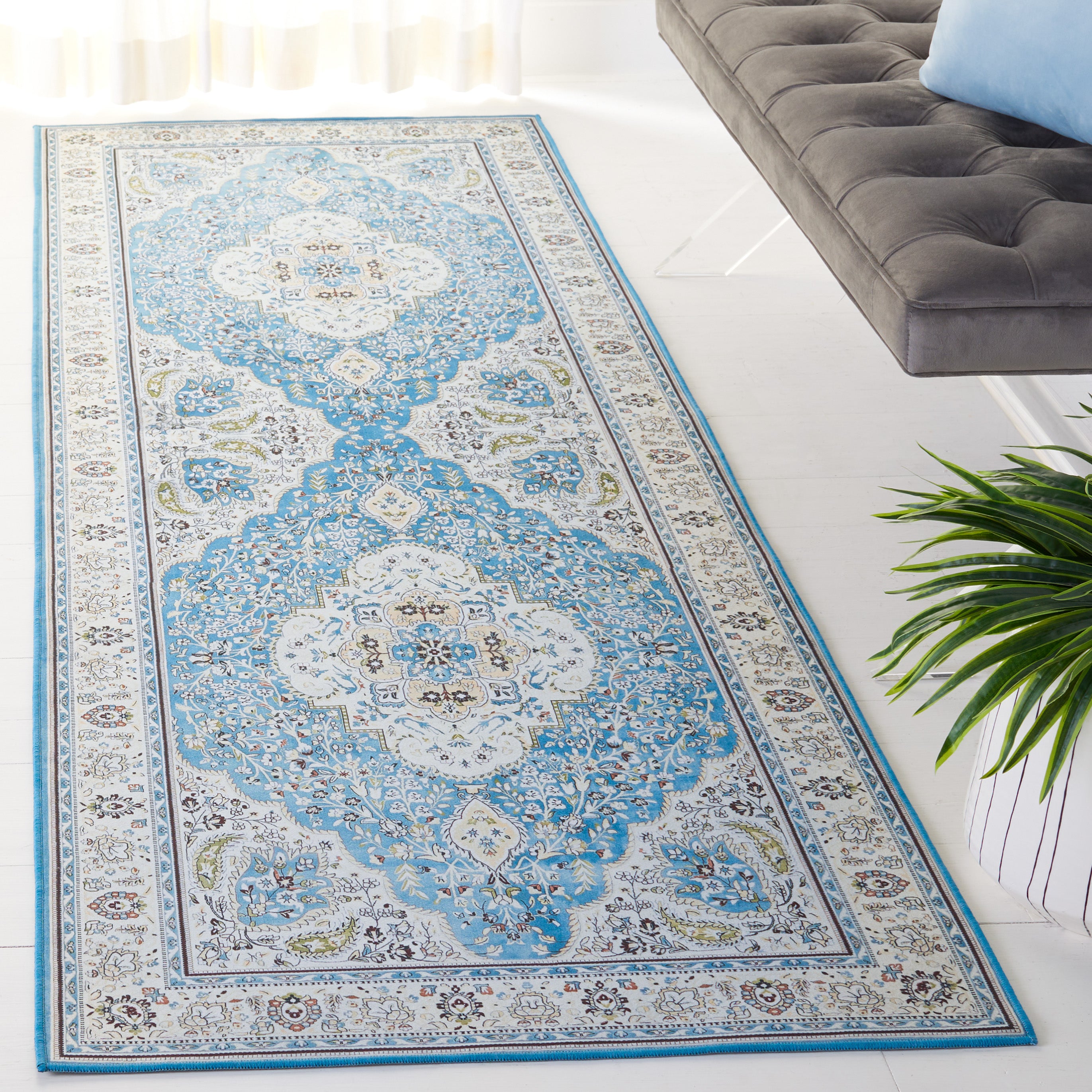 Safavieh Tucson 136 Rug, TSN136 - Turquoise / Beige