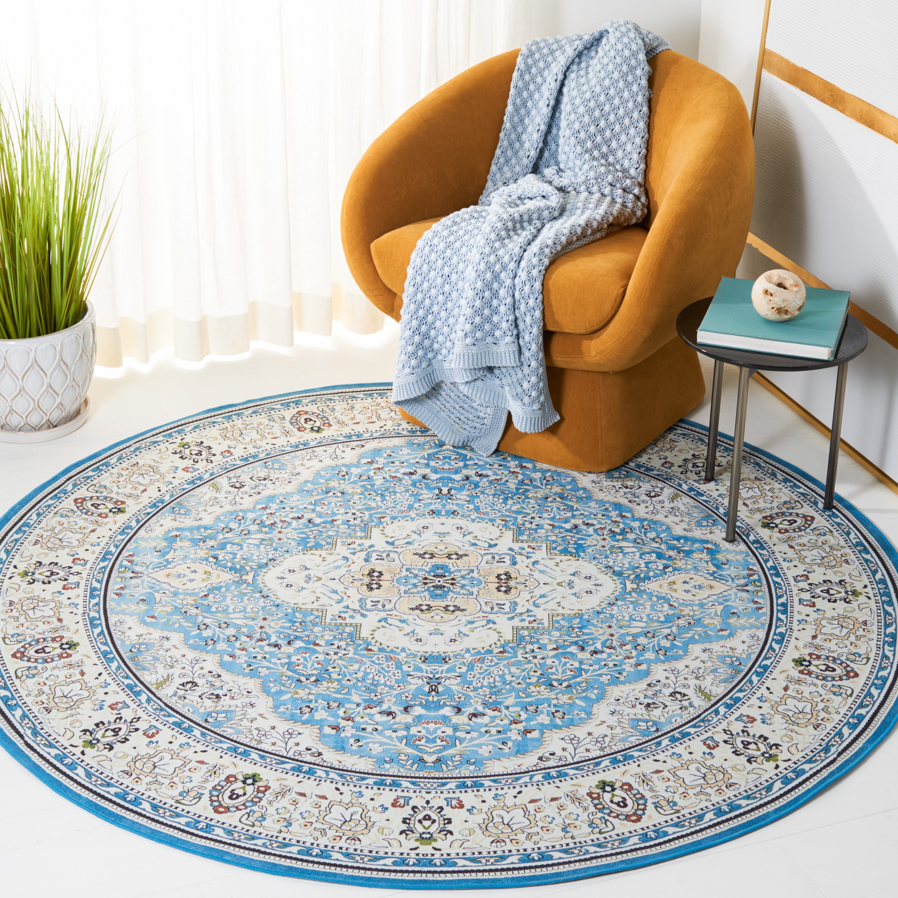 Safavieh Tucson 136 Rug, TSN136 - Turquoise / Beige