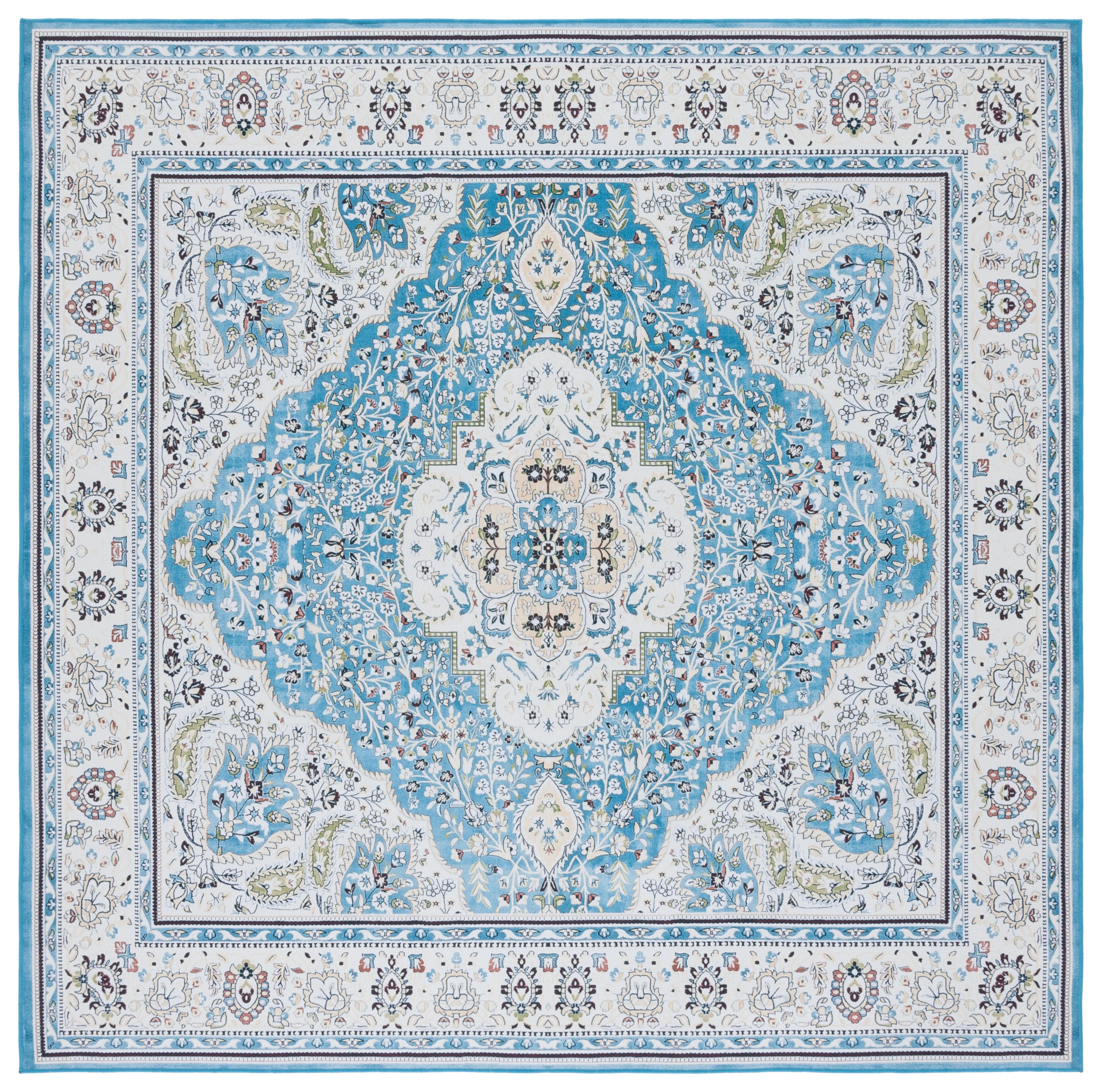 Safavieh Tucson 136 Rug, TSN136 - Turquoise / Beige