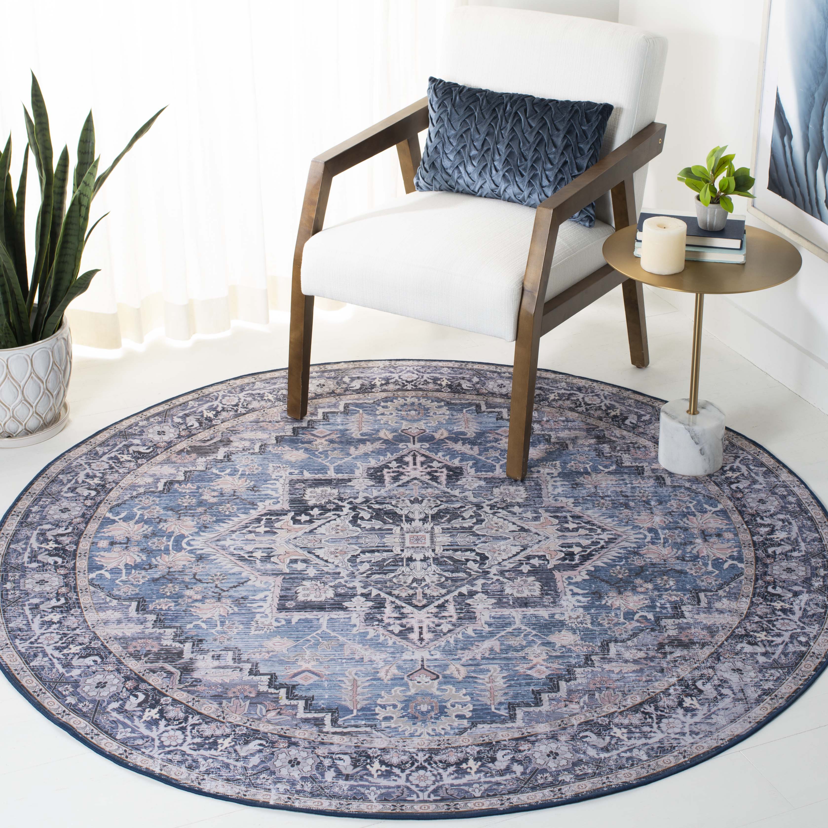 Safavieh Tucson 137 Rug, TSN137 - Blue / Charcoal