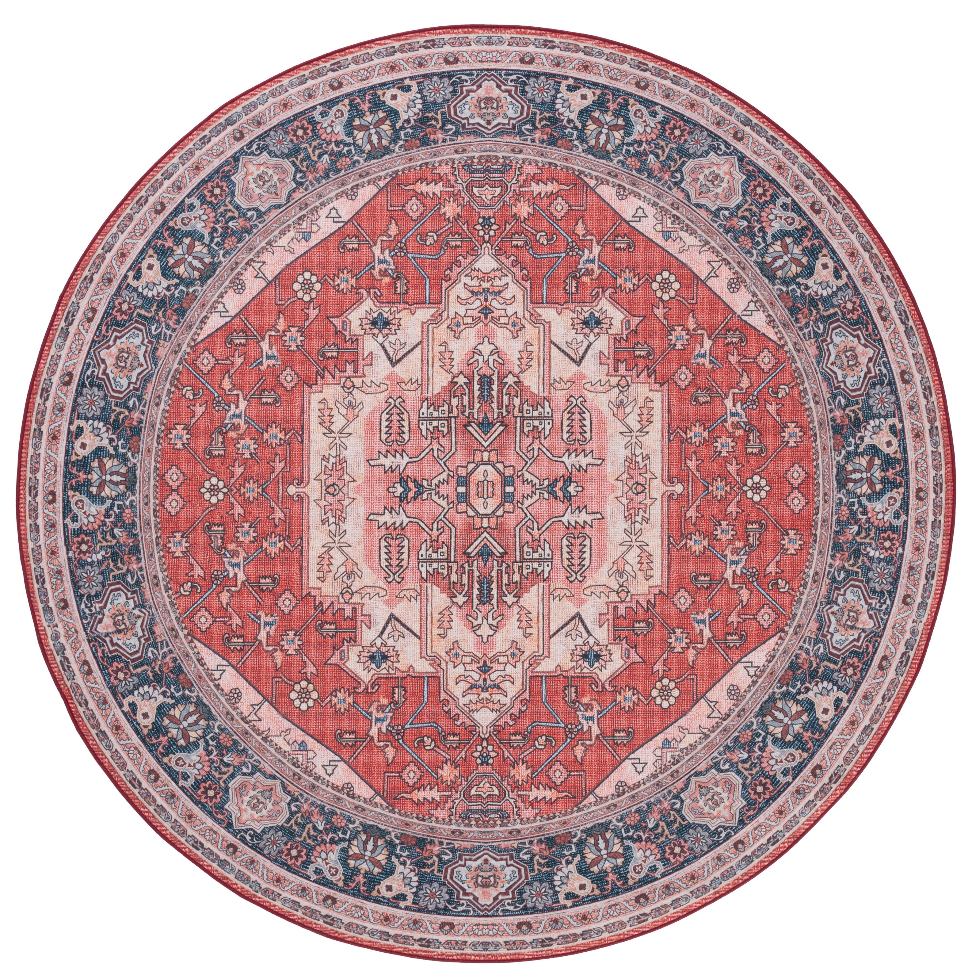 Safavieh Tucson 139 Rug, TSN139 - Red / Navy