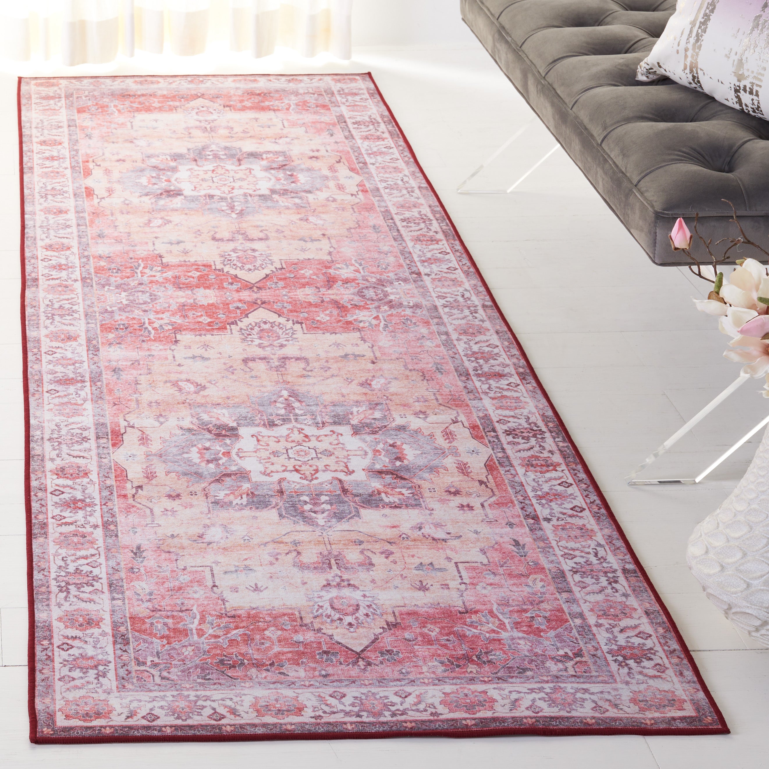 Safavieh Tucson 163 Rug, TSN163 - Rust / Beige