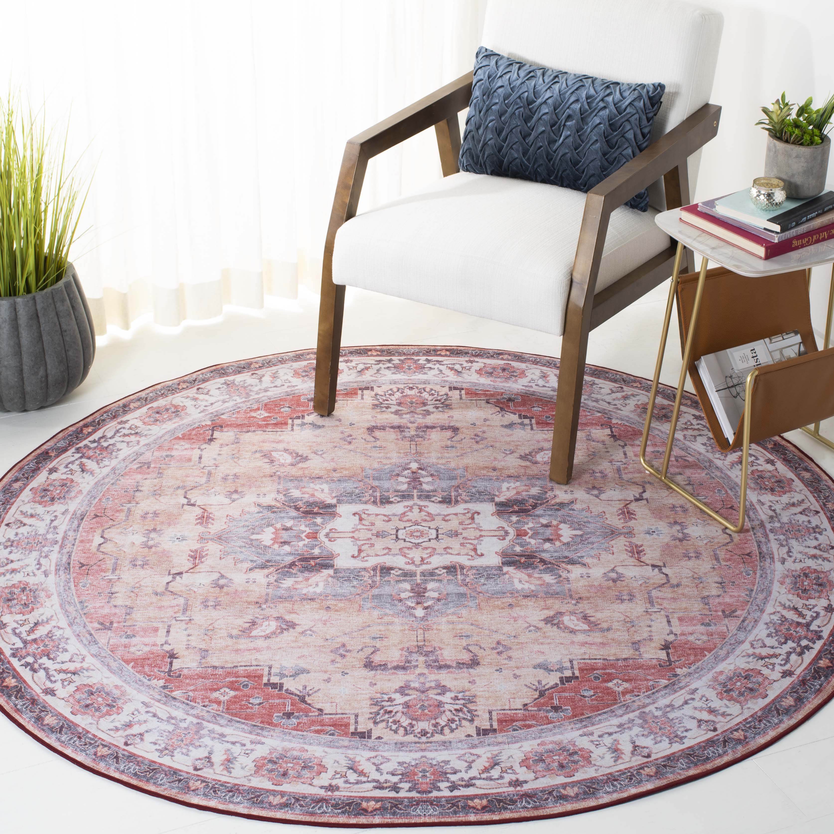 Safavieh Tucson 163 Rug, TSN163 - Rust / Beige