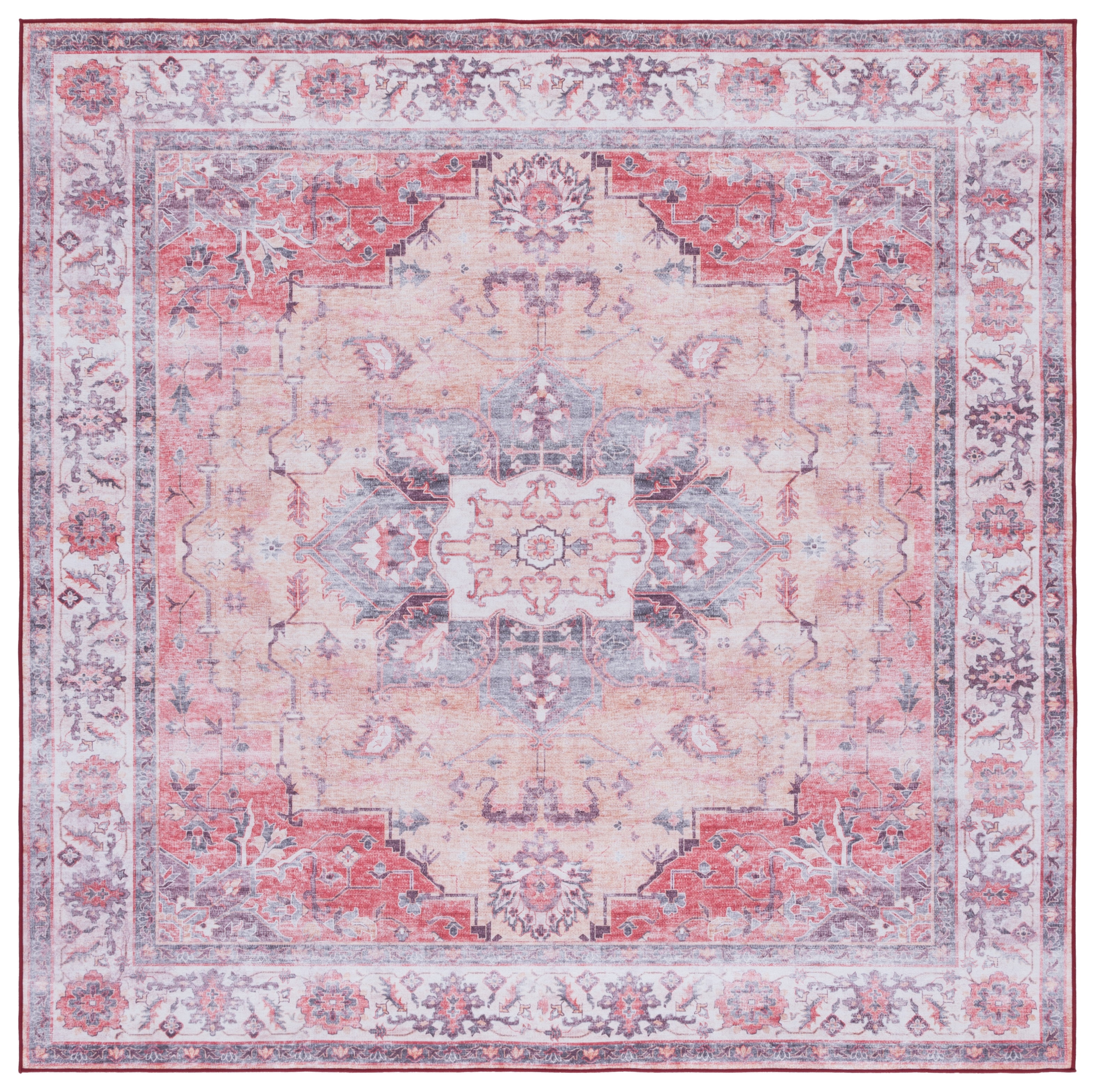 Safavieh Tucson 163 Rug, TSN163 - Rust / Beige