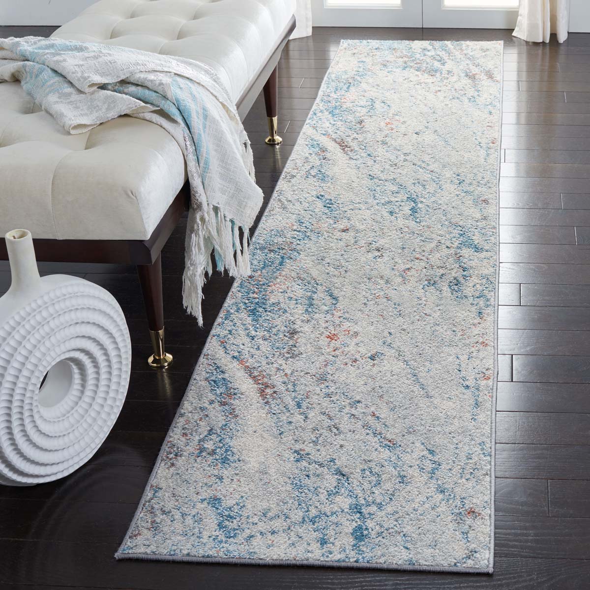 Safavieh Tulum 210 Rug, TUL210 - IVORY / BLUE