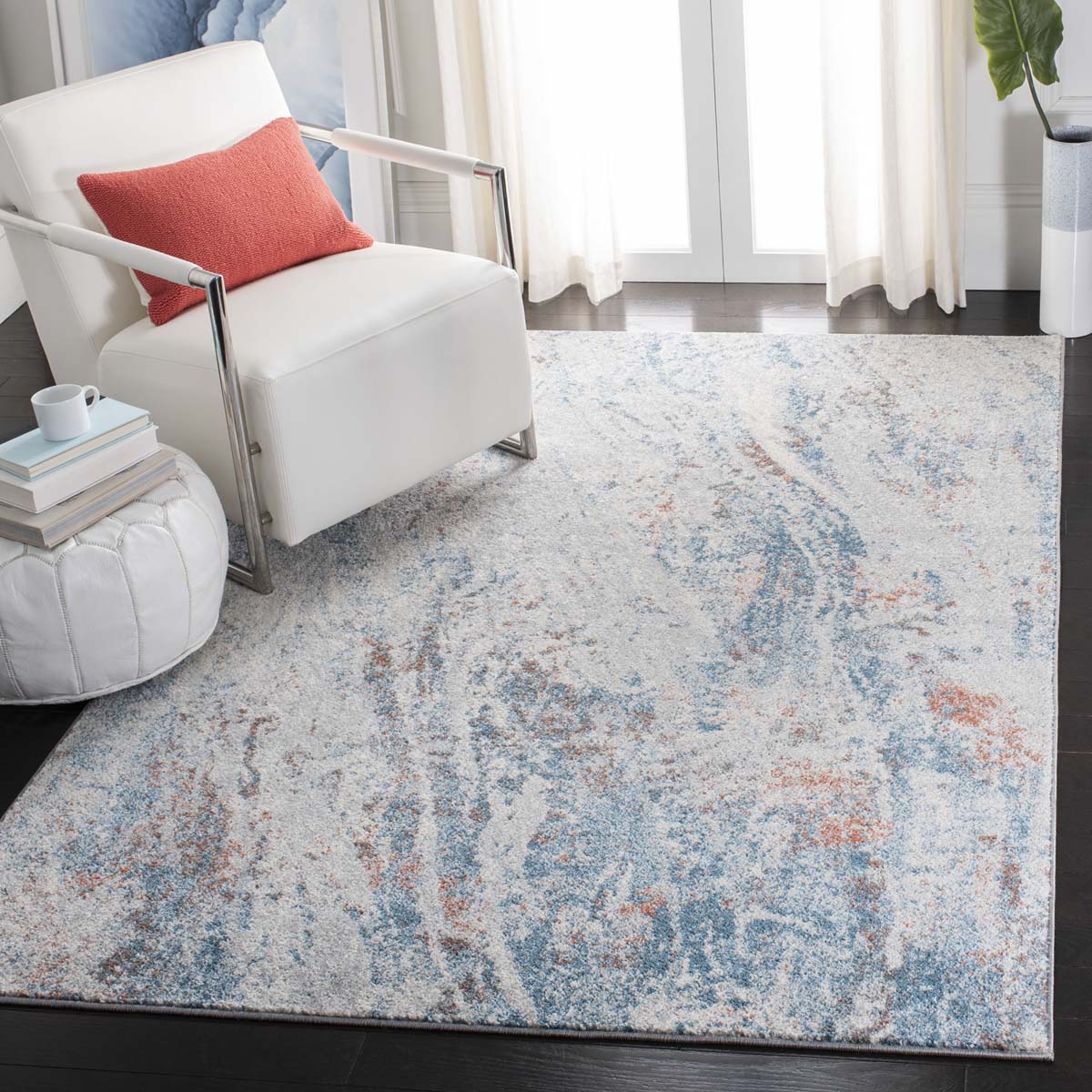 Safavieh Tulum 210 Rug, TUL210 - IVORY / BLUE