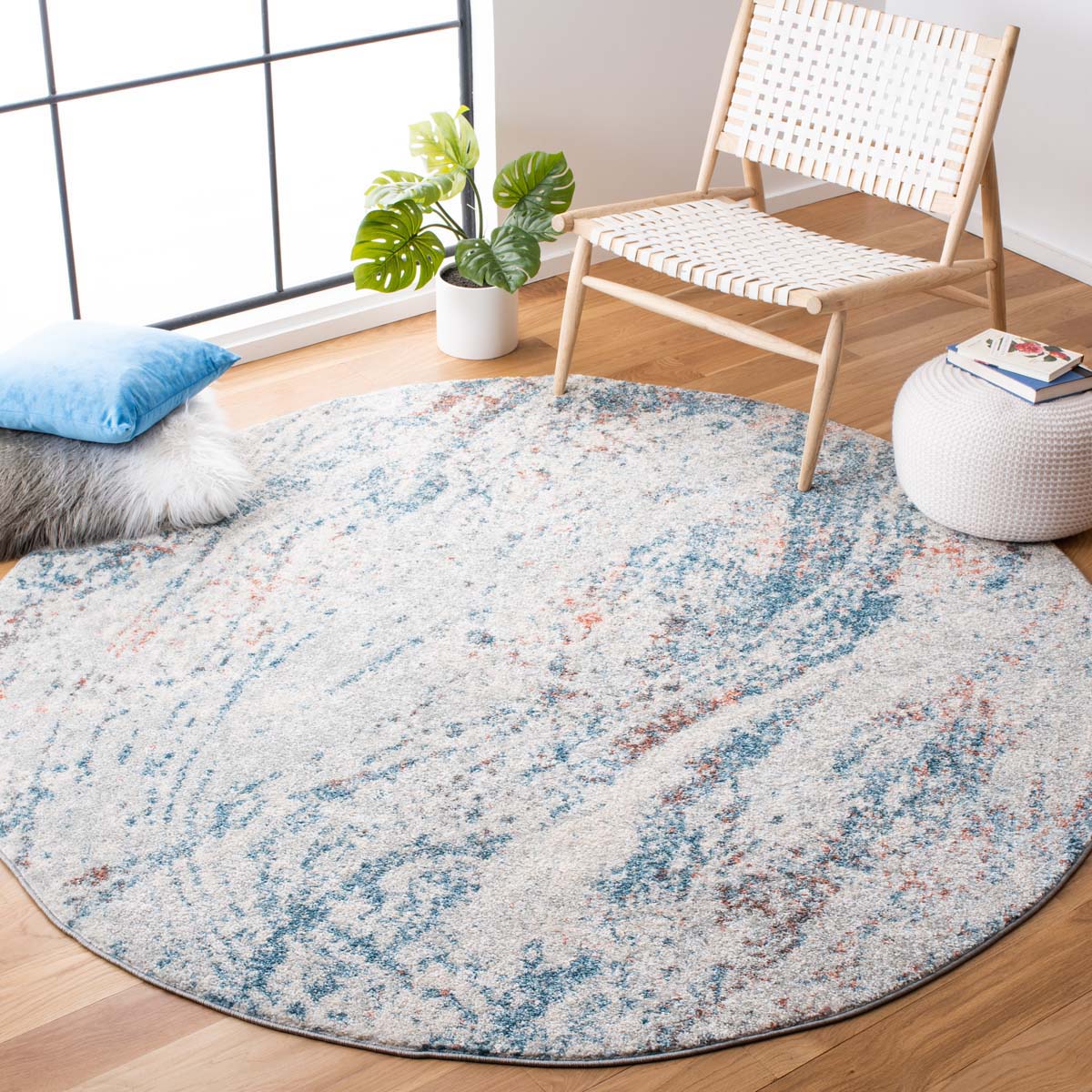 Safavieh Tulum 210 Rug, TUL210 - IVORY / BLUE